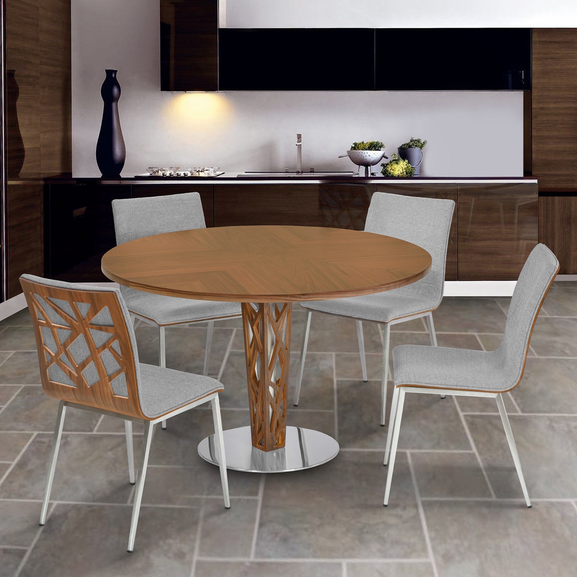Amart round store table and chairs