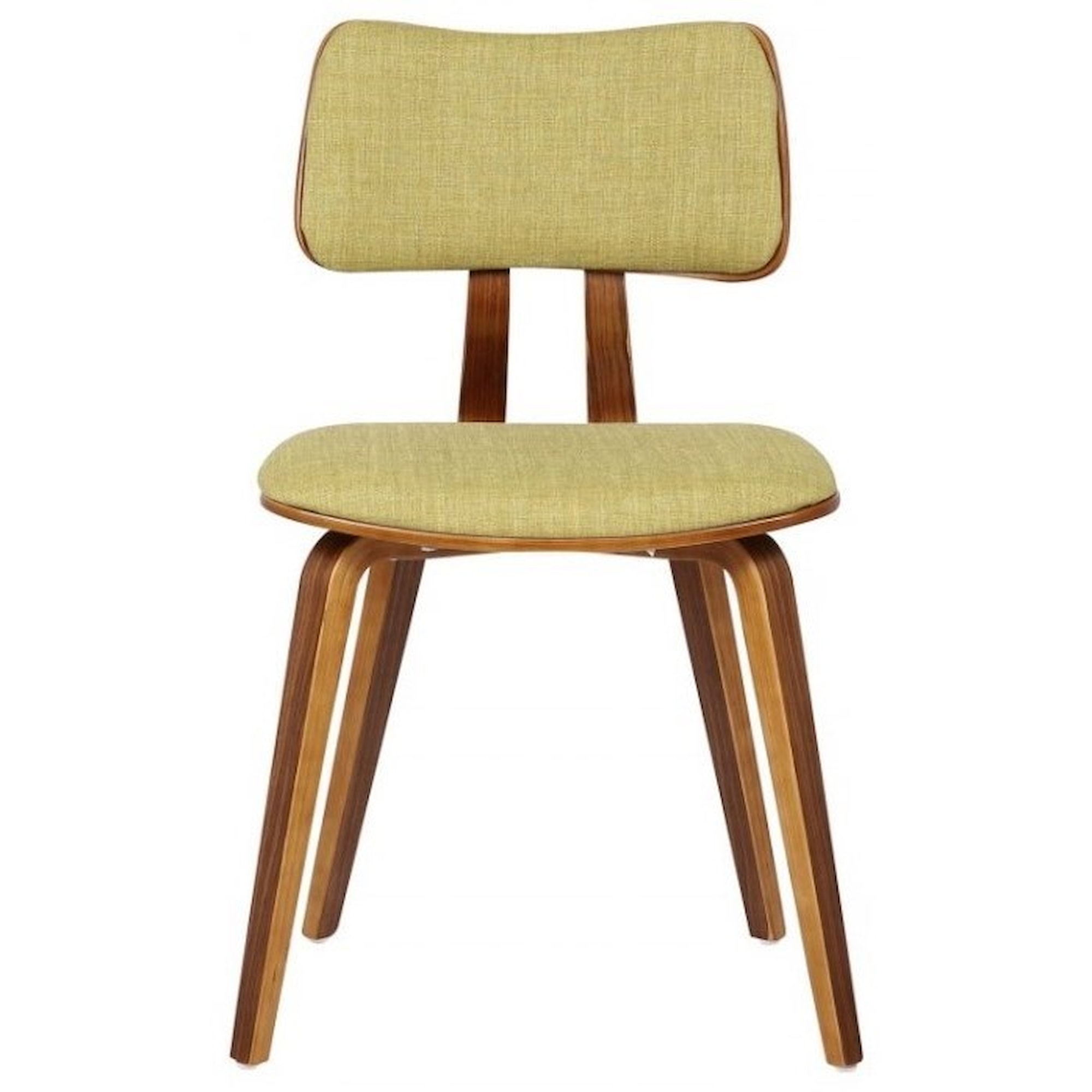 Armen Living Jaguar LCJASIWAGREEN MidCentury Dining Chair in Walnut