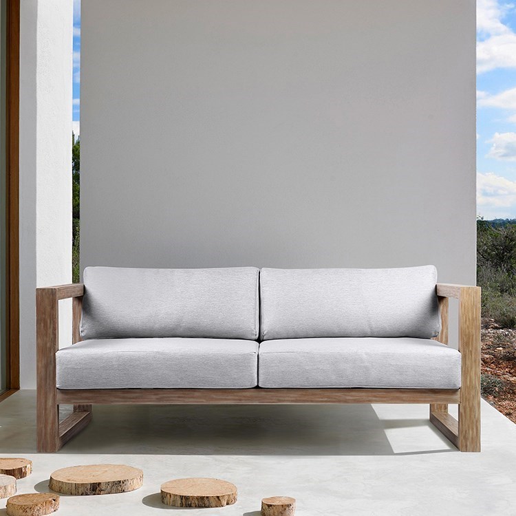 Eucalyptus outdoor outlet sofa