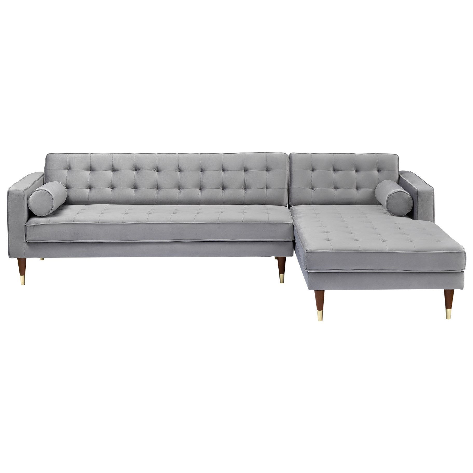 Mid century modern top gray sectional