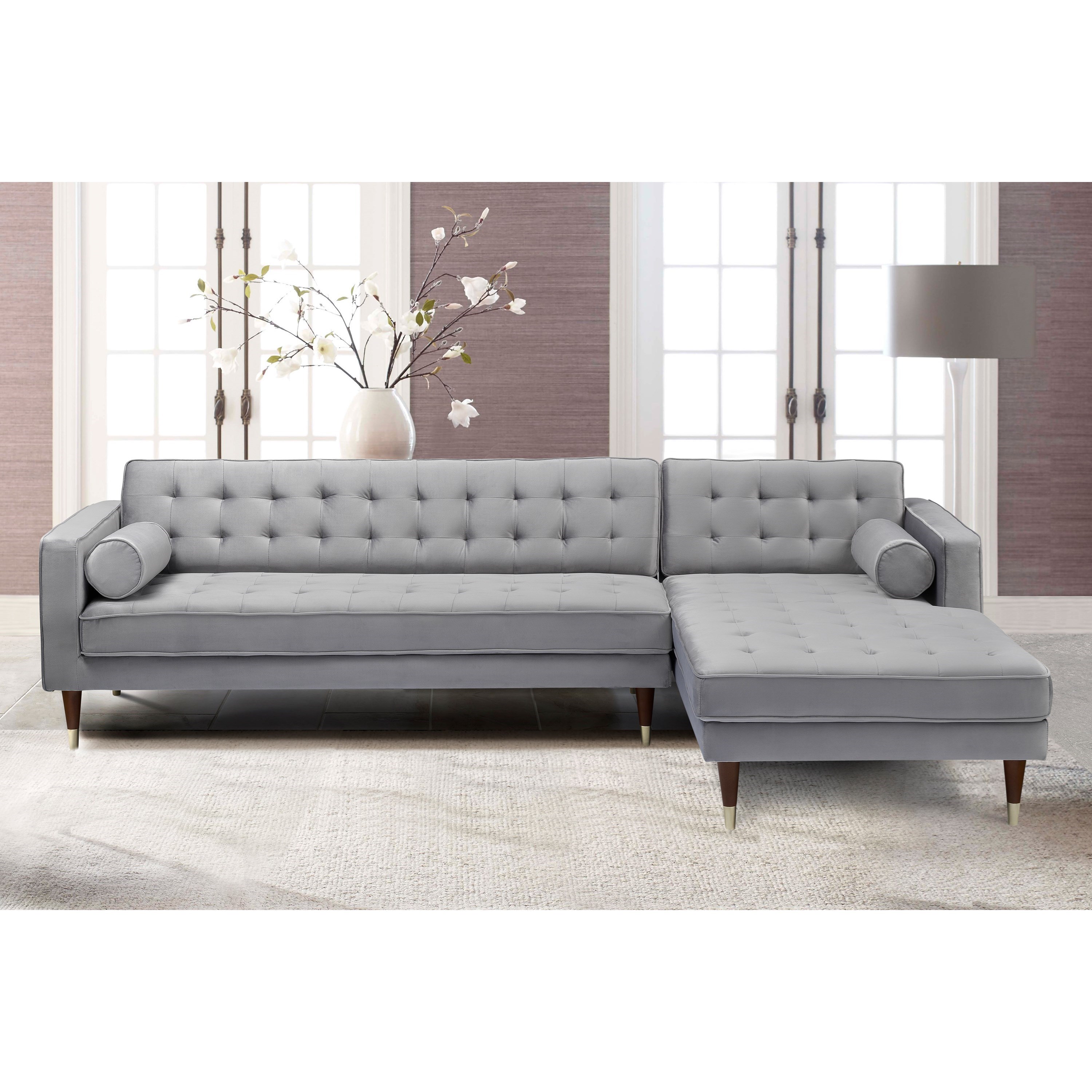 Mid century sales modern chaise sectional