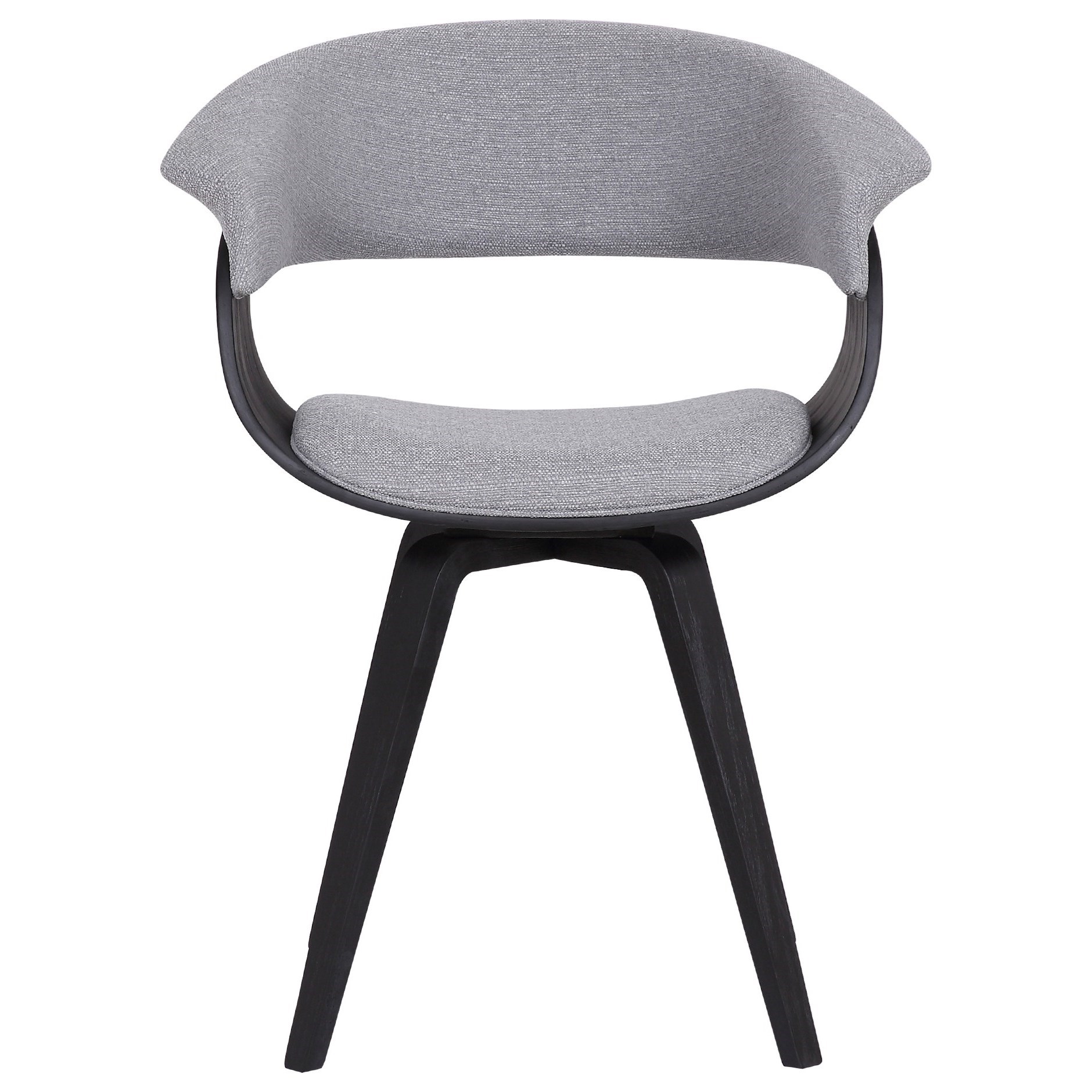 Summer LCSUCHBLGREY Contemporary Dining Chair in Black Brush Wood