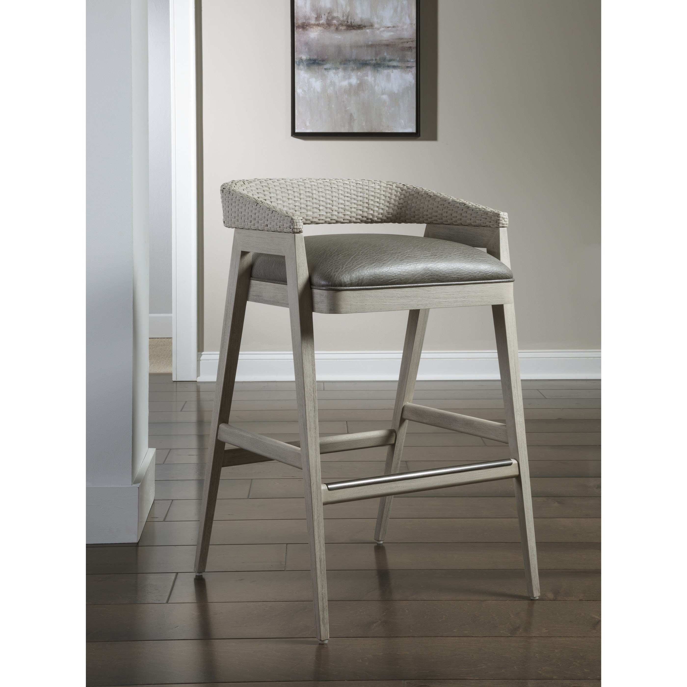 Vintage cane store back bar stools