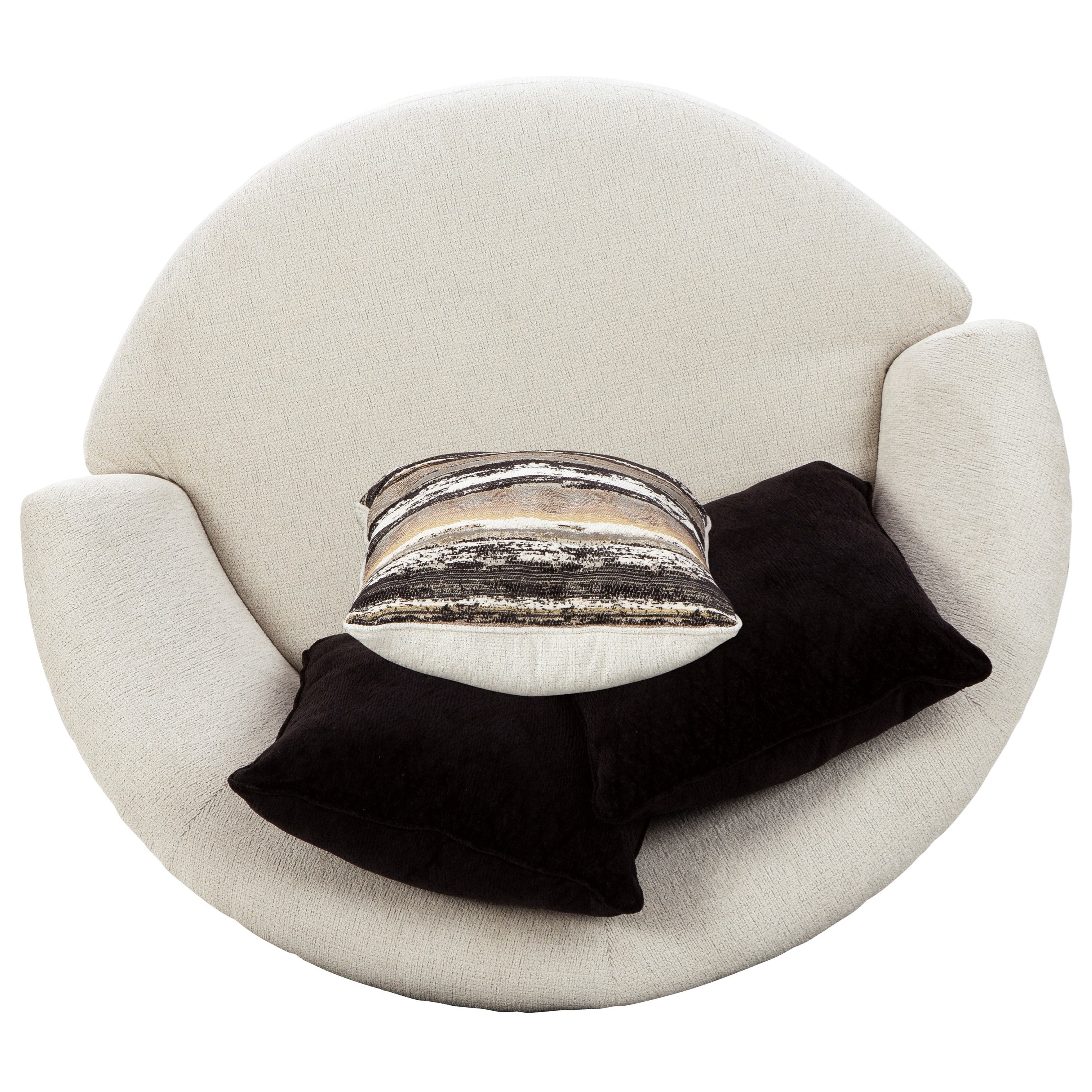 Oversized round swivel shop chair for sale