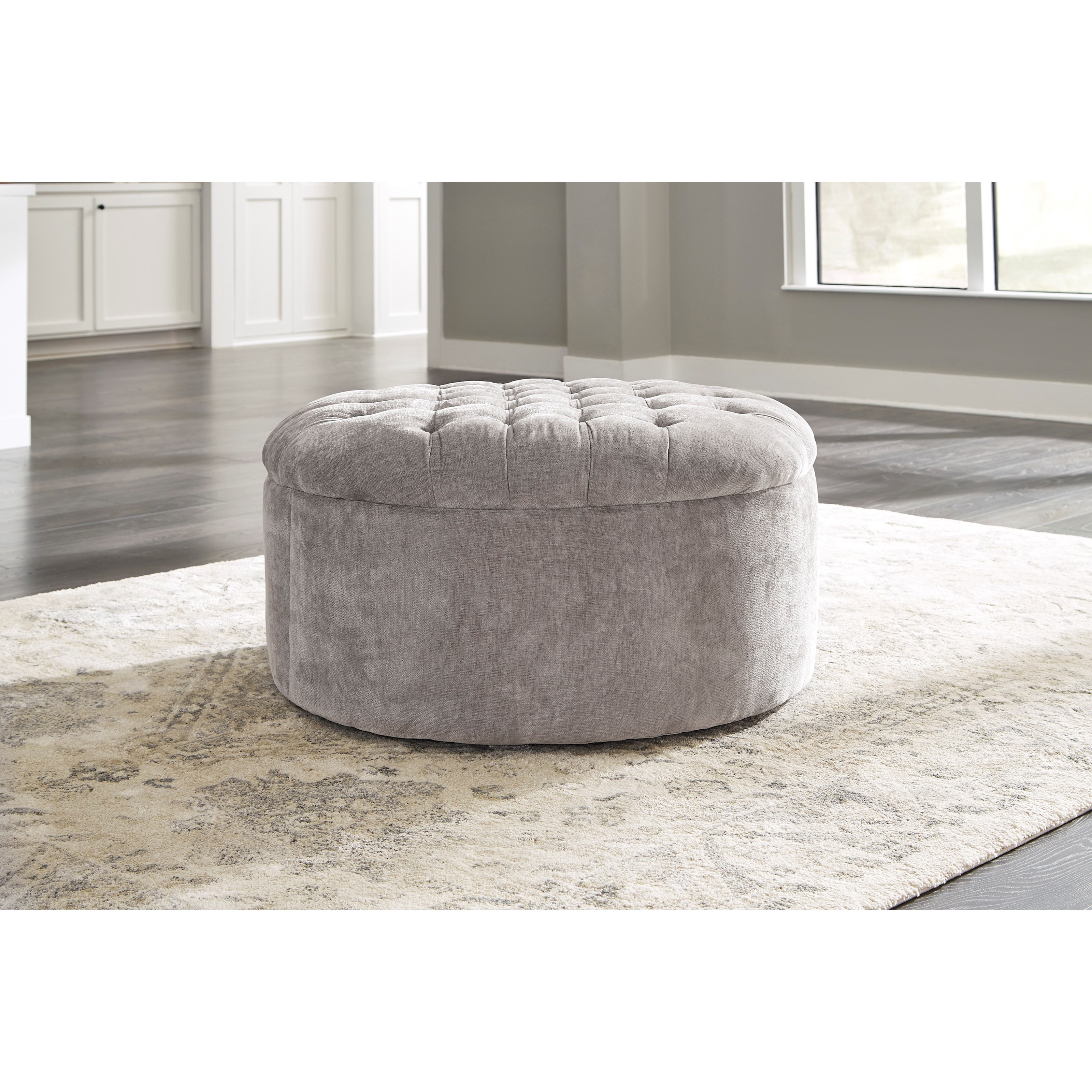 Shelton tufted store top storage ottoman