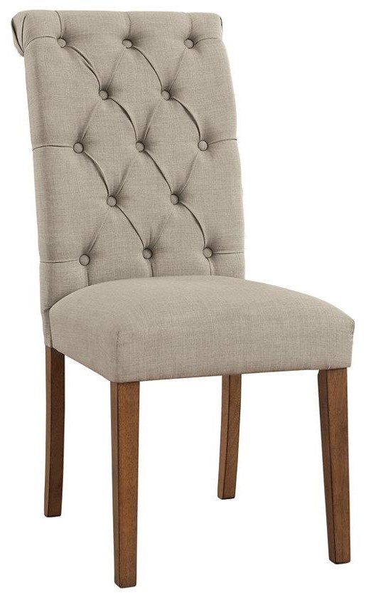 Upholstered dining best sale chairs beige