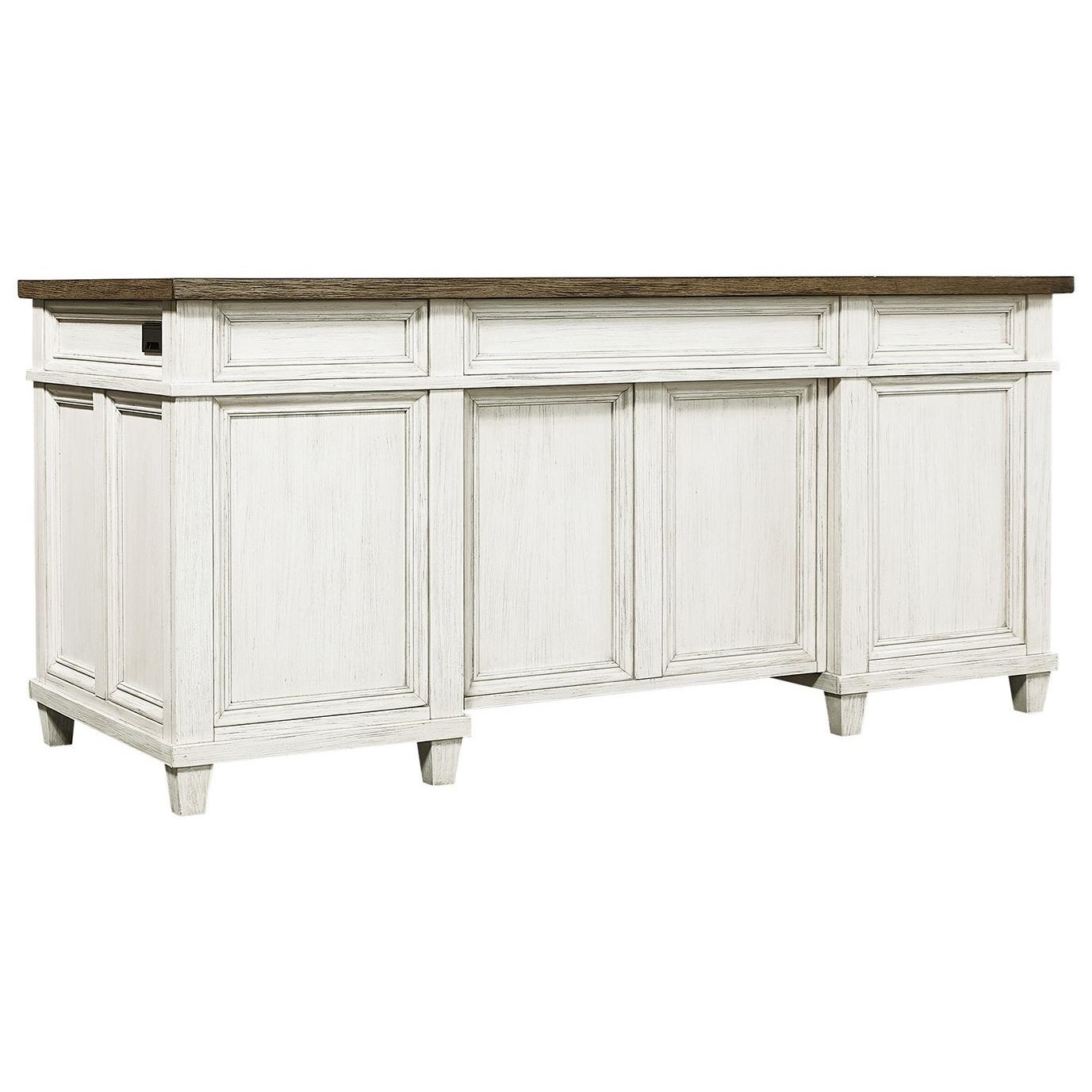 Farmhouse 2 tone desk deals