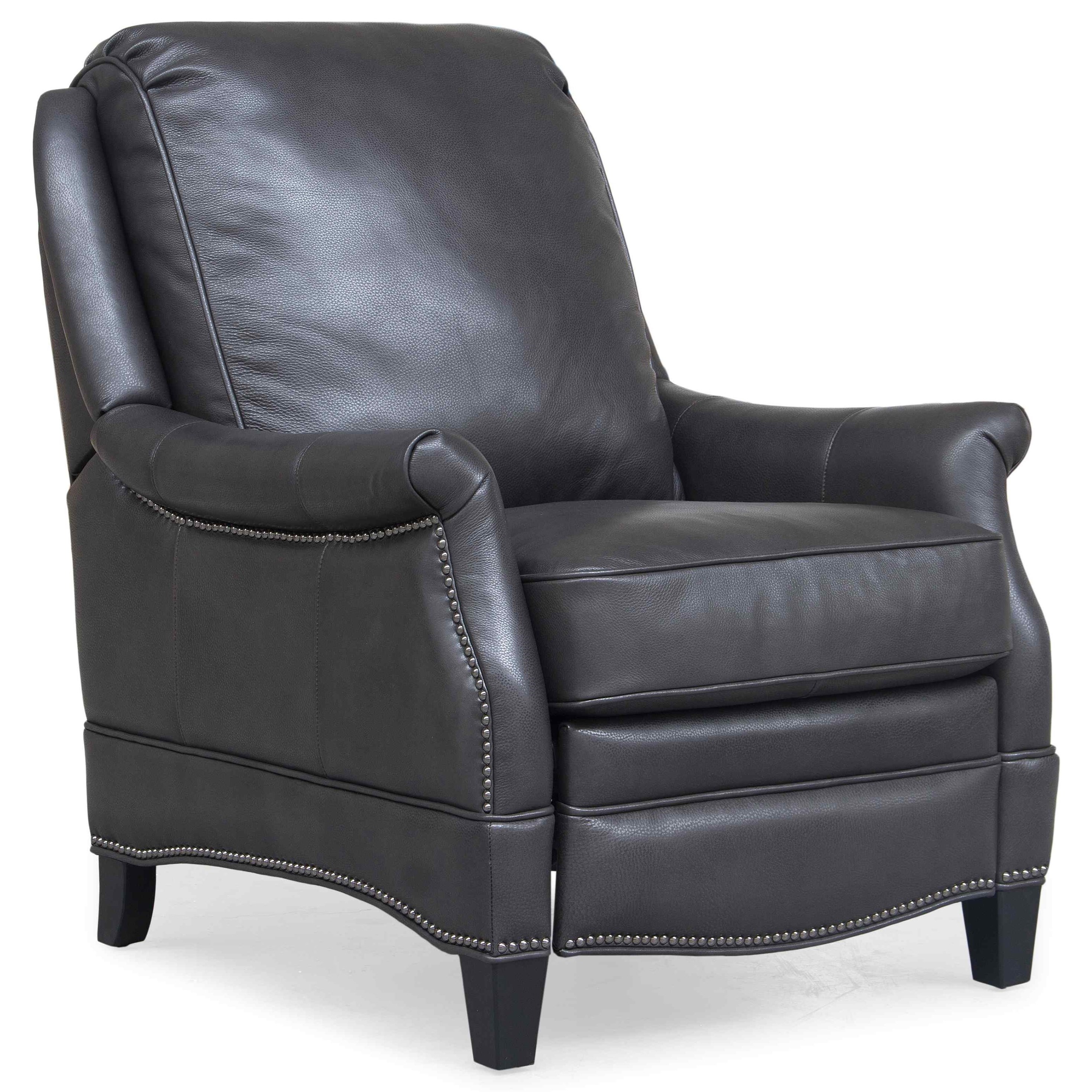 Barcalounger Ashebrooke 693381337 High Leg Recliner with Nail Head Trim Belfort Furniture Recliner High Leg