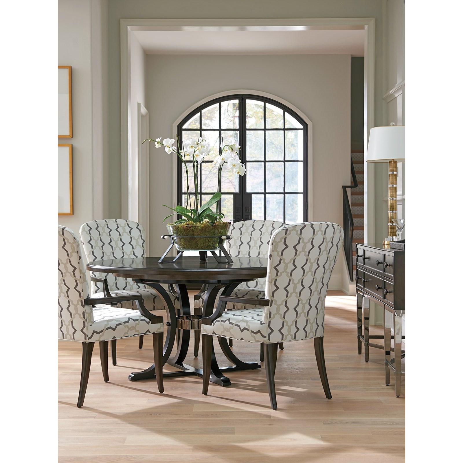 60 inch round hotsell glass dining table set