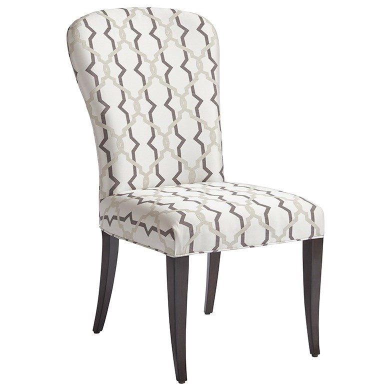 Barclay Butera Brentwood 915 882 Schuler Upholstered Side Chair in Custom Fabric Belfort Furniture Chair Dining Side Chairs