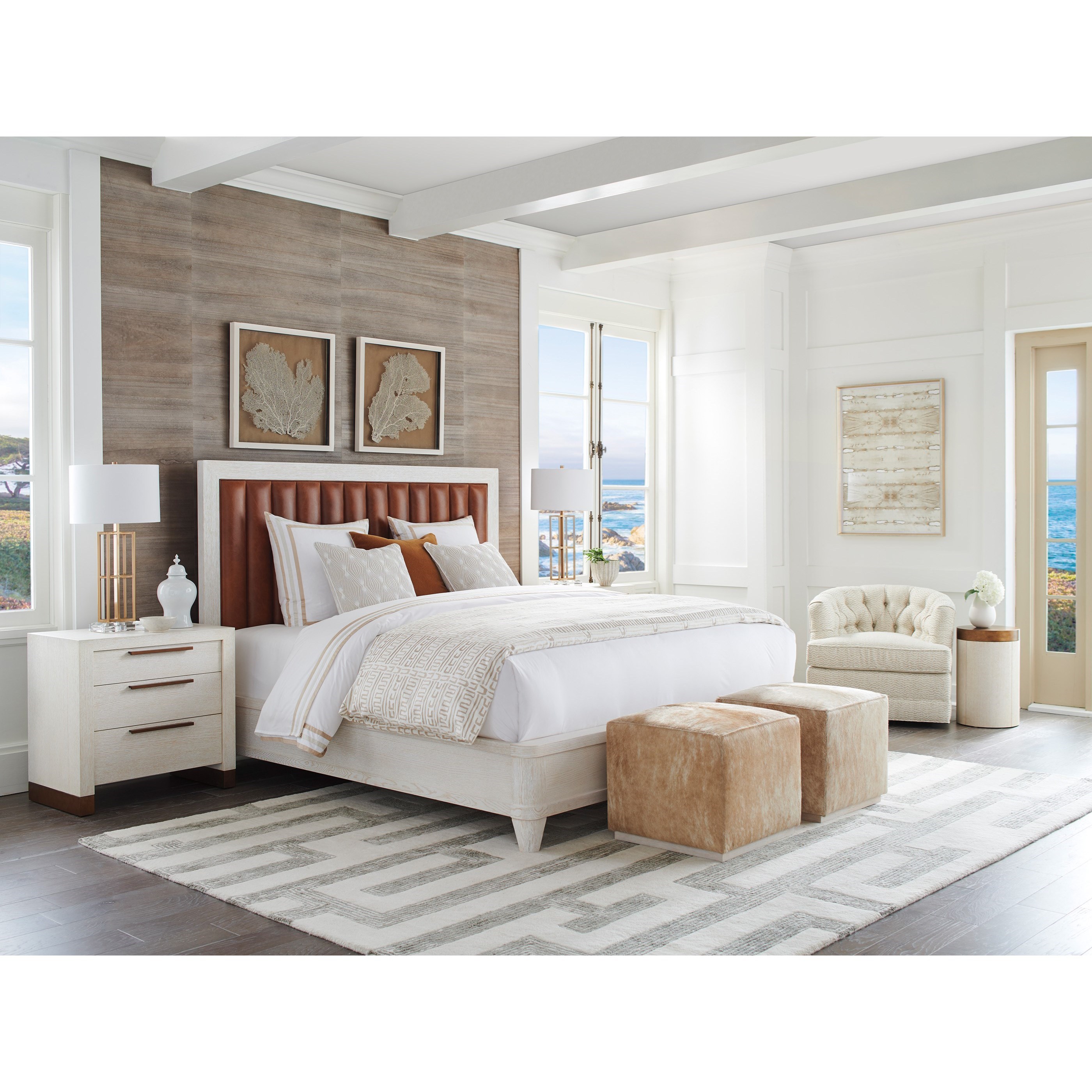 Tan king deals headboard