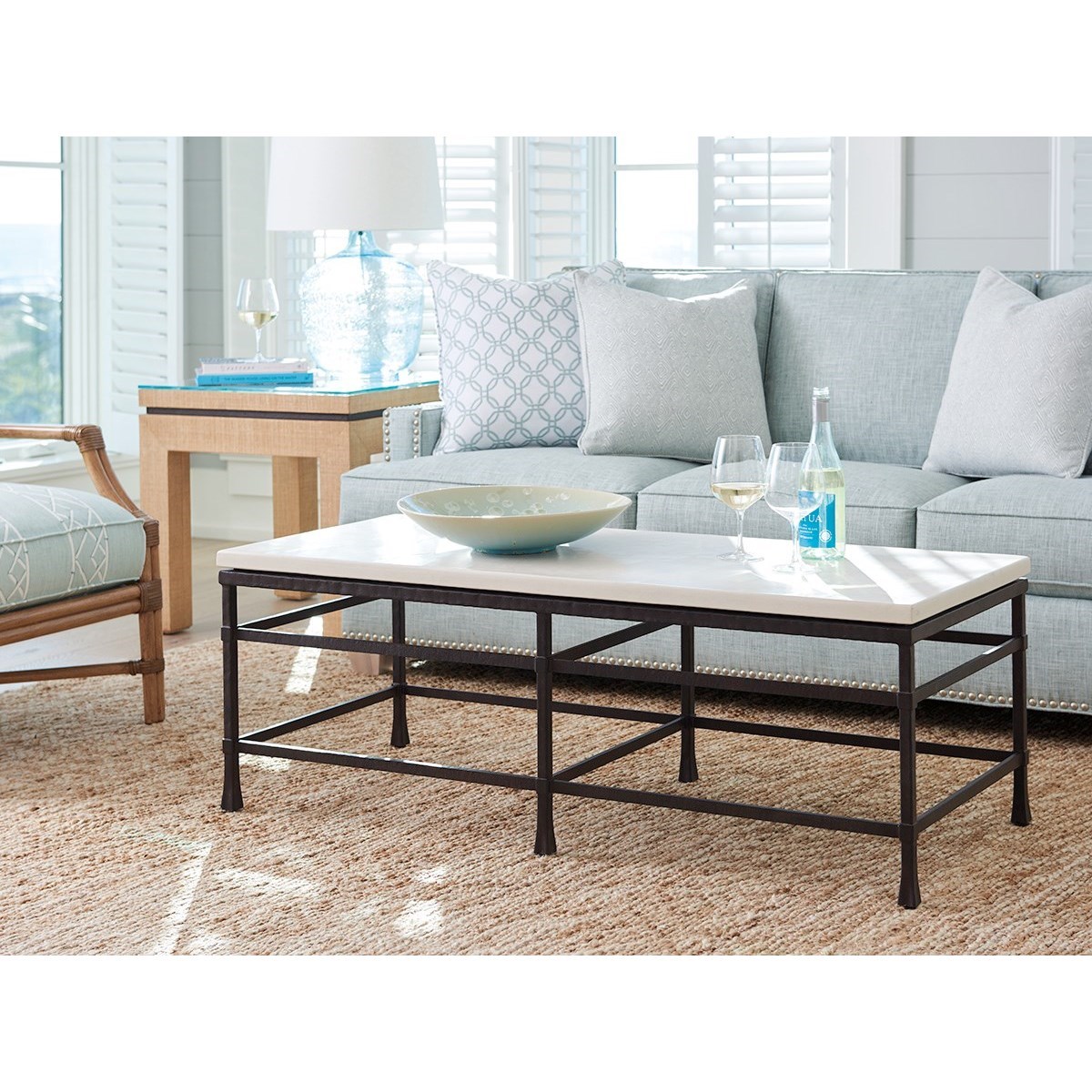 Barclay Butera Newport 920 945 Breakwater Metal And Stone Cocktail