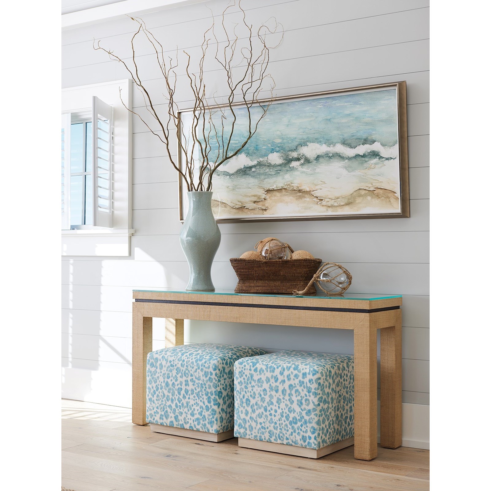 Raffia hotsell console table
