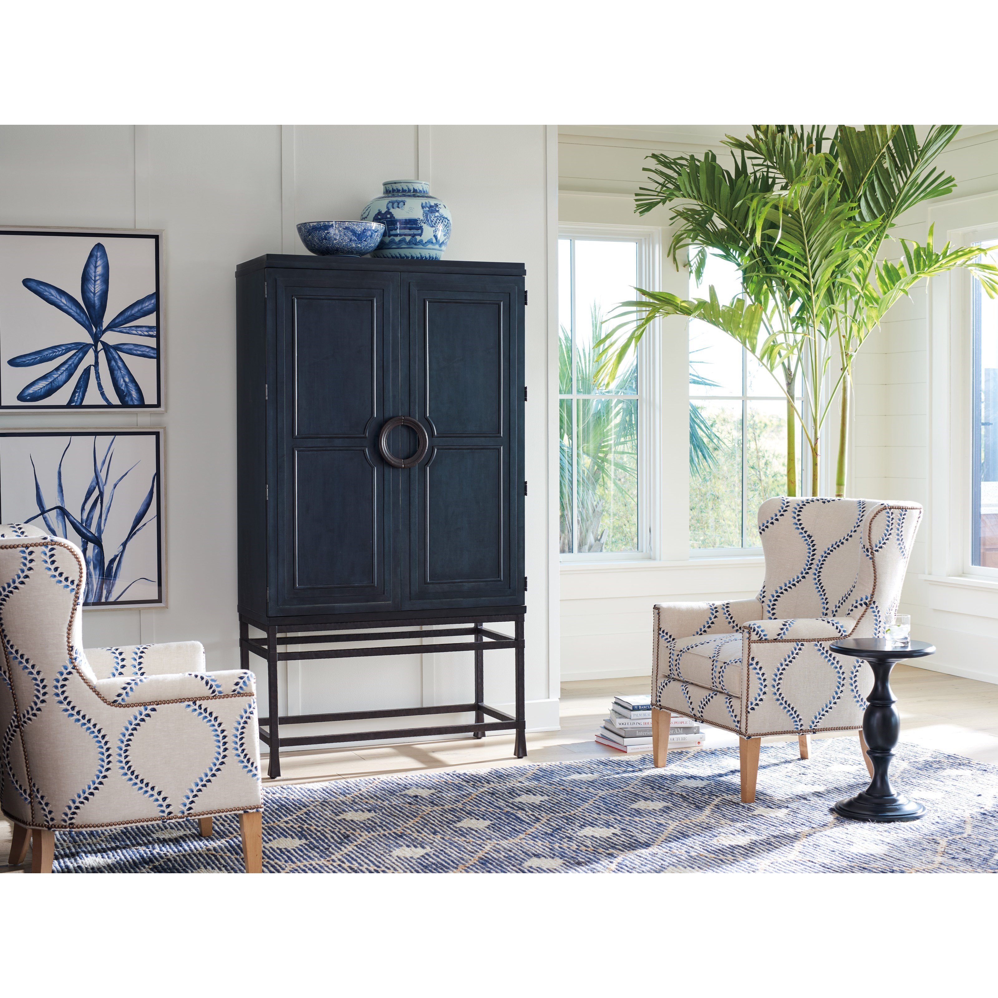Barclay Butera Newport 922 976C Jade Bar Chest On Stand with