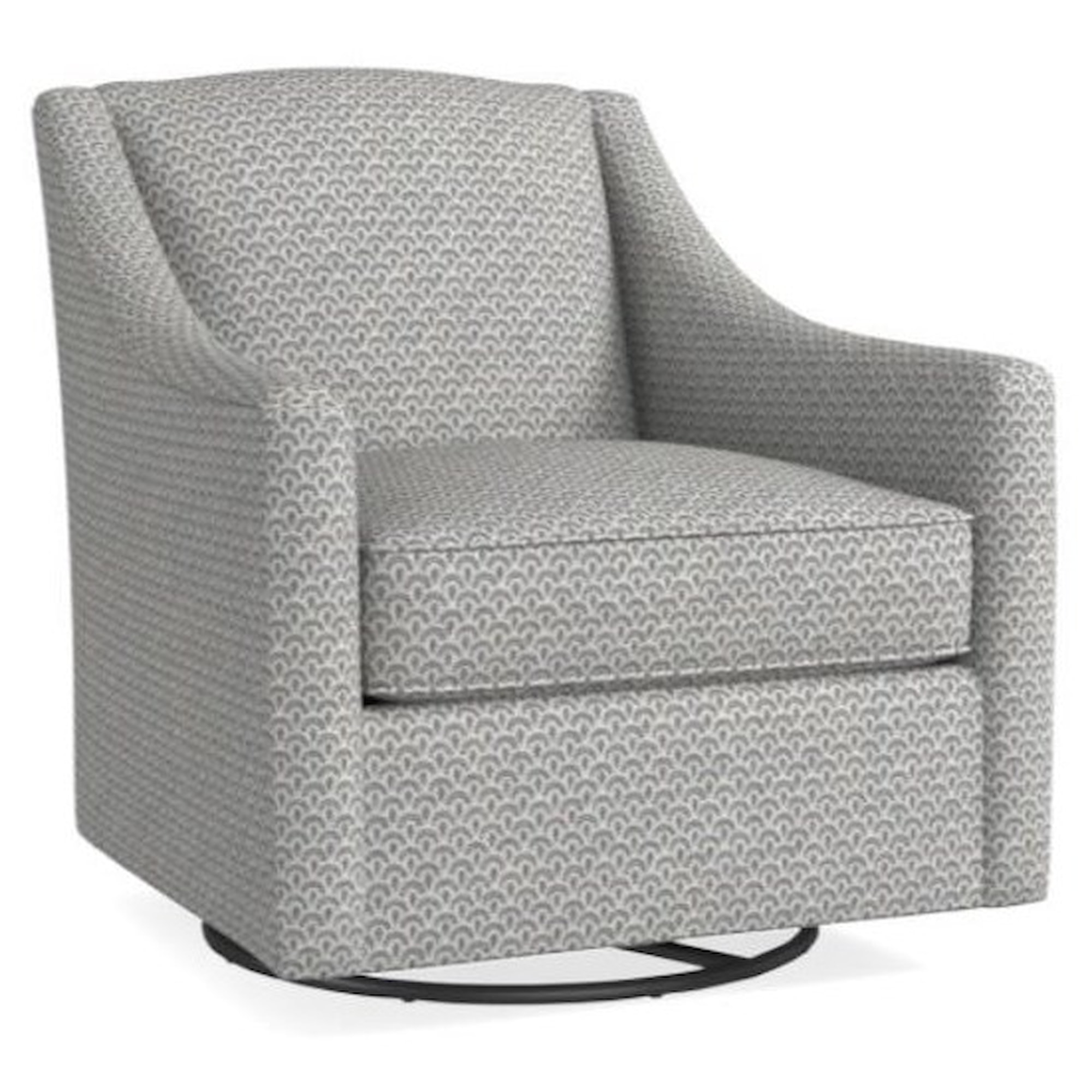 Bassett Corina Swivel 104509S03 Transitional Upholstered Swivel Chair