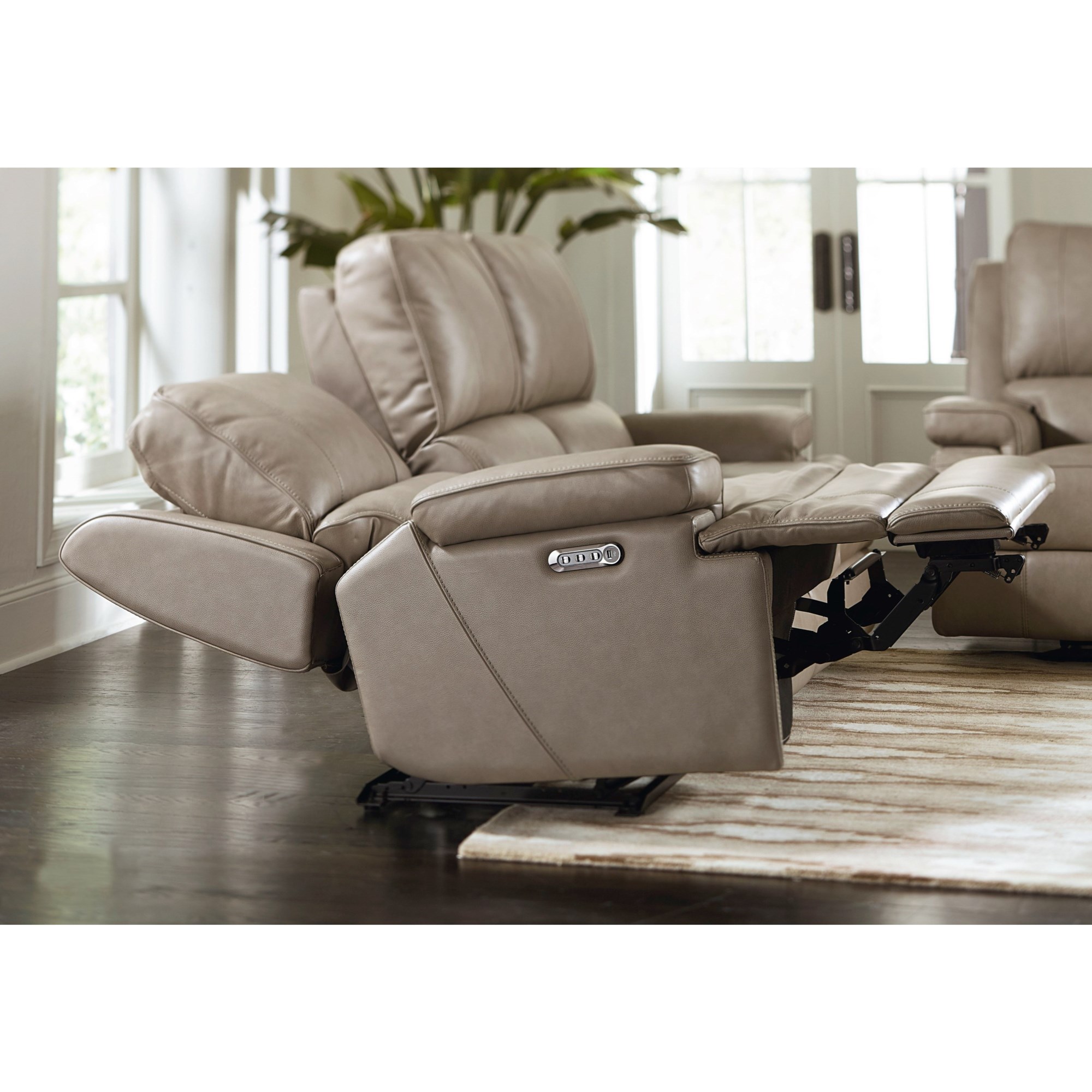 Conover Track-Arm Modern Leather Recliner Chair