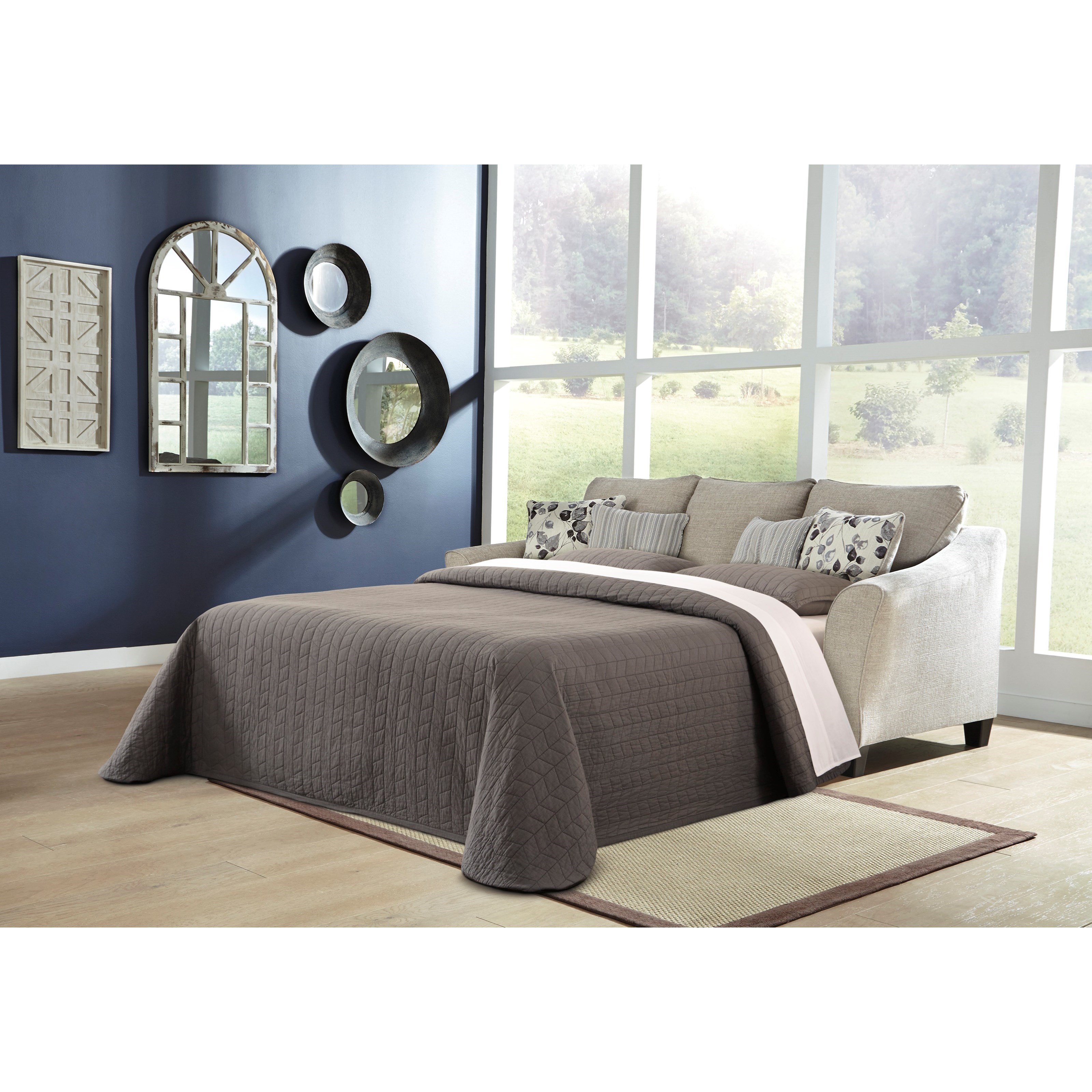 Benchcraft Abney 4970168 Sofa Chaise with Queen Sleeper Wayside