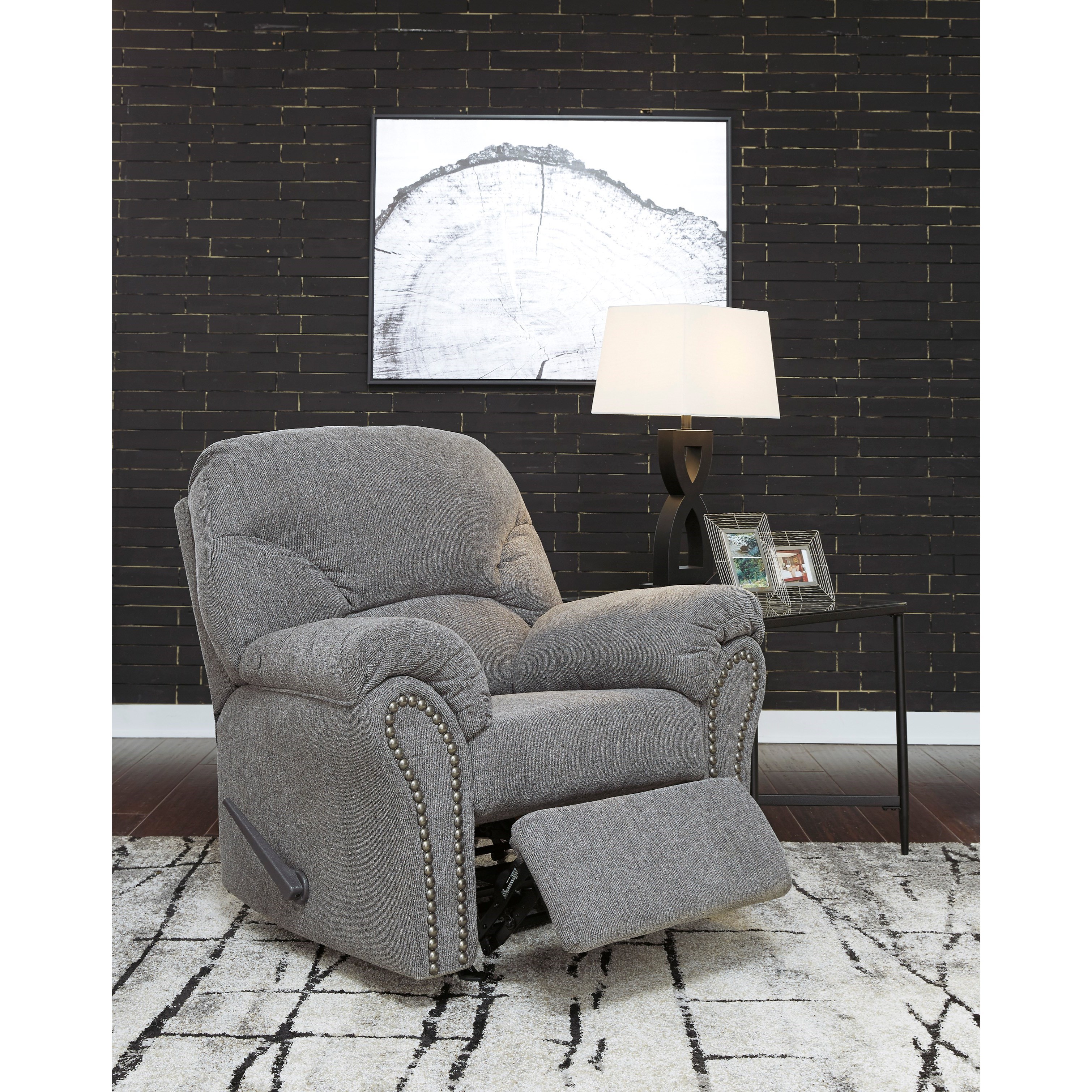Navigation grey rocker best sale recliner