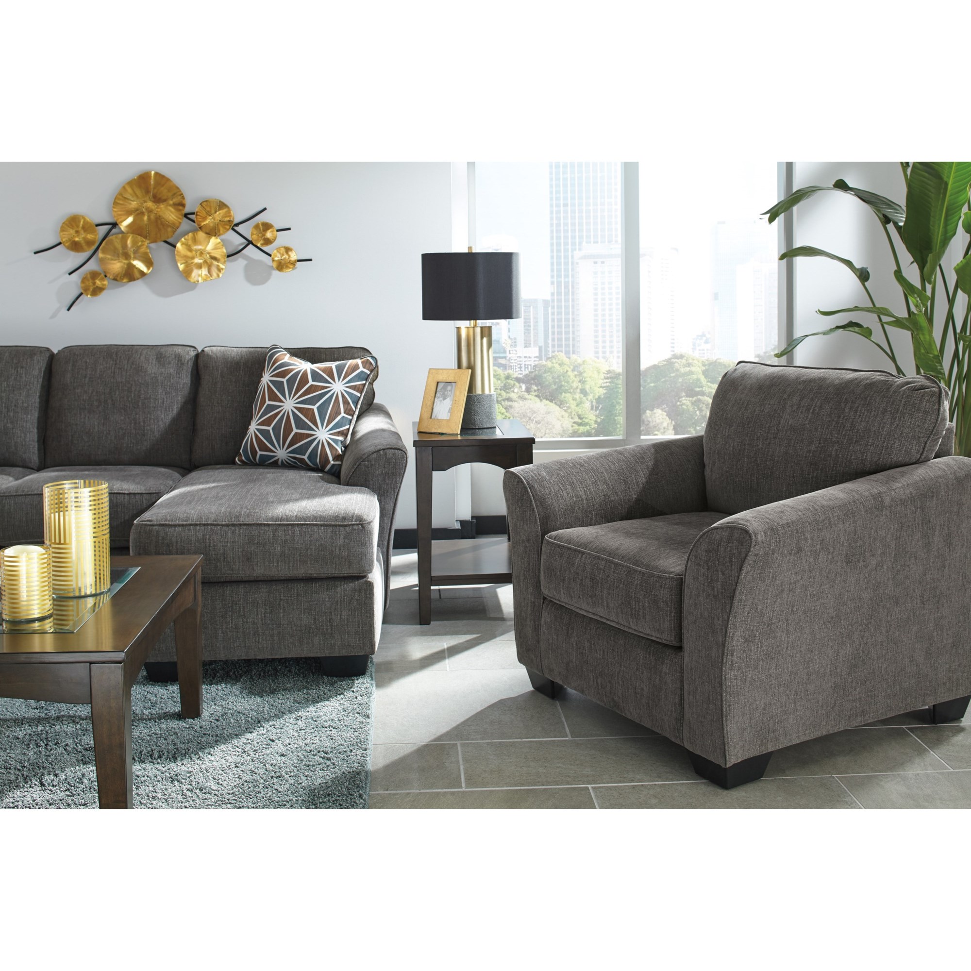 Shop our Brise Slate Queen Memory Foam Sleeper Sofa by Benchcraft
