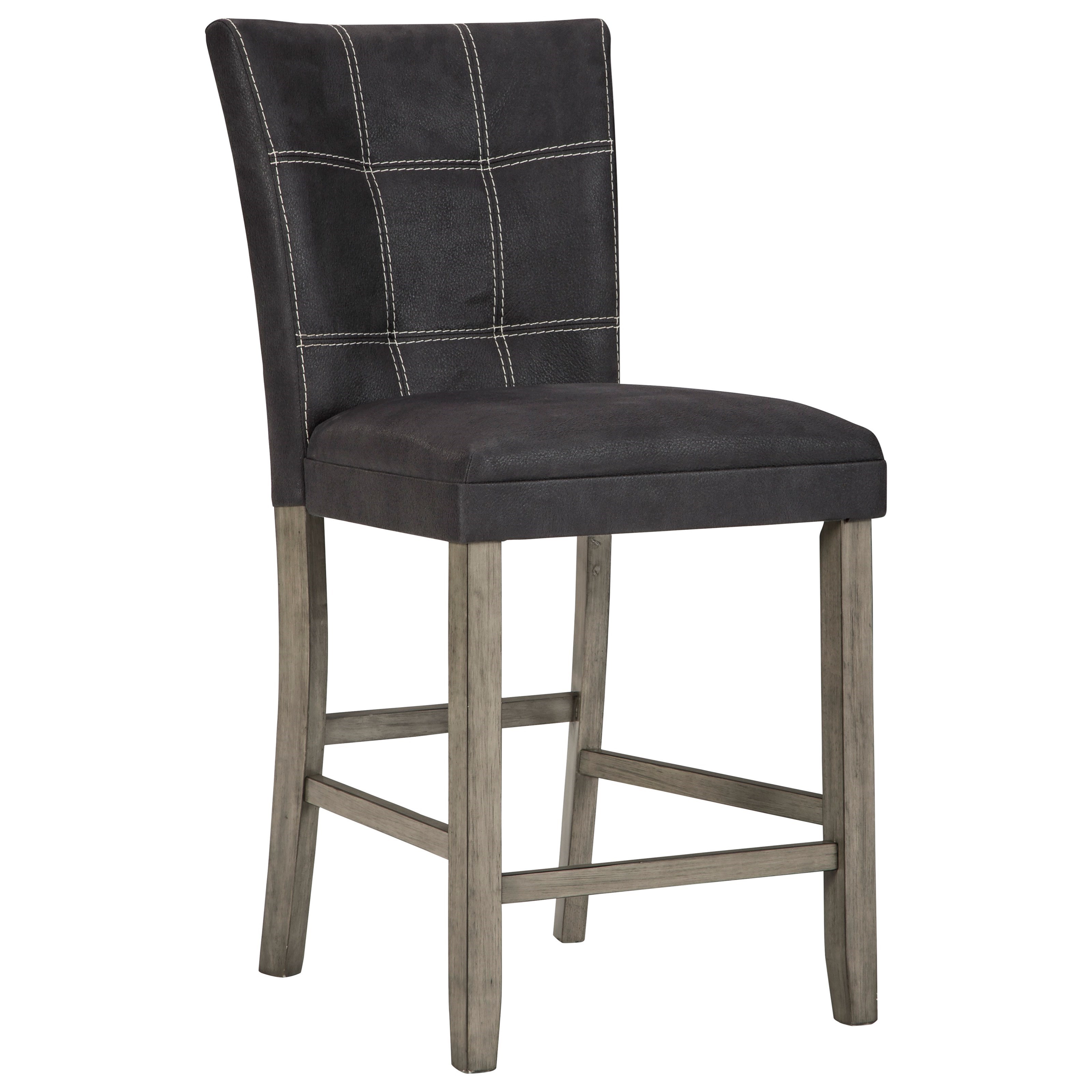Ashley north shore upholstered swivel stool in dark shop