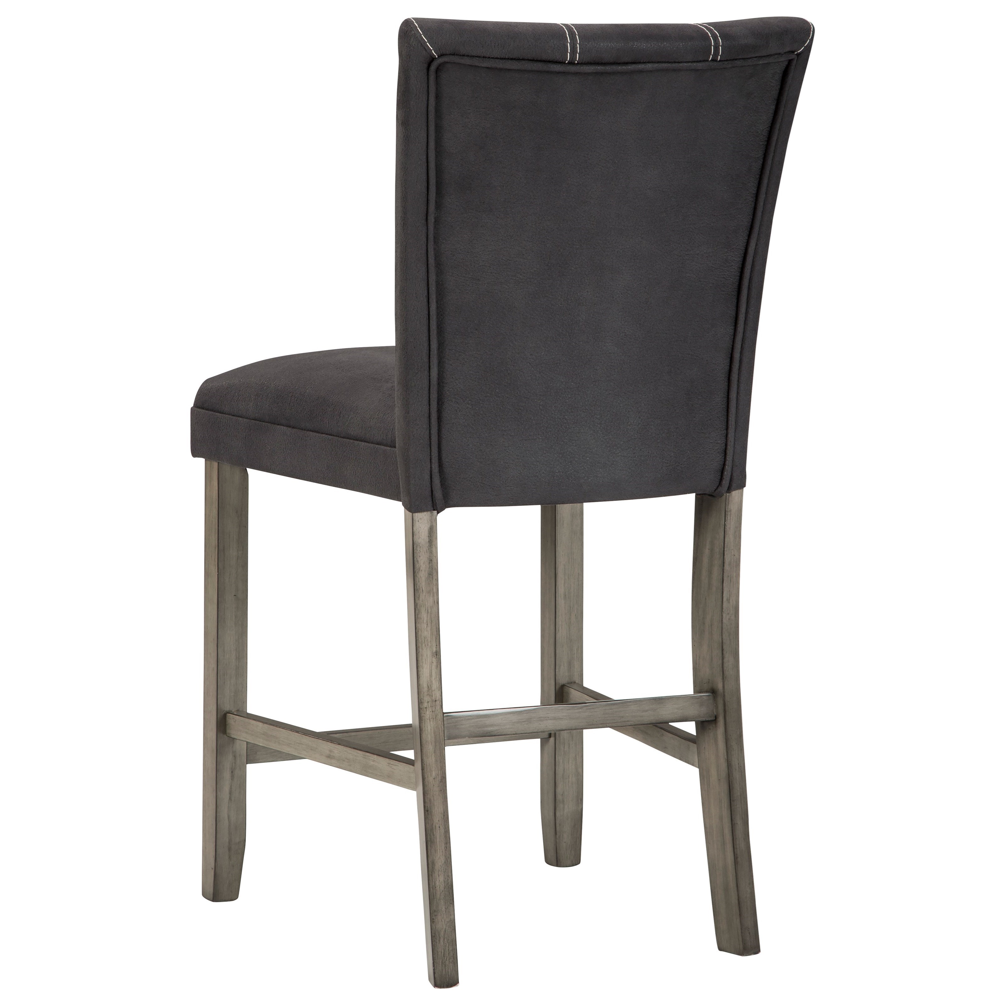 Ashley leather top bar stools