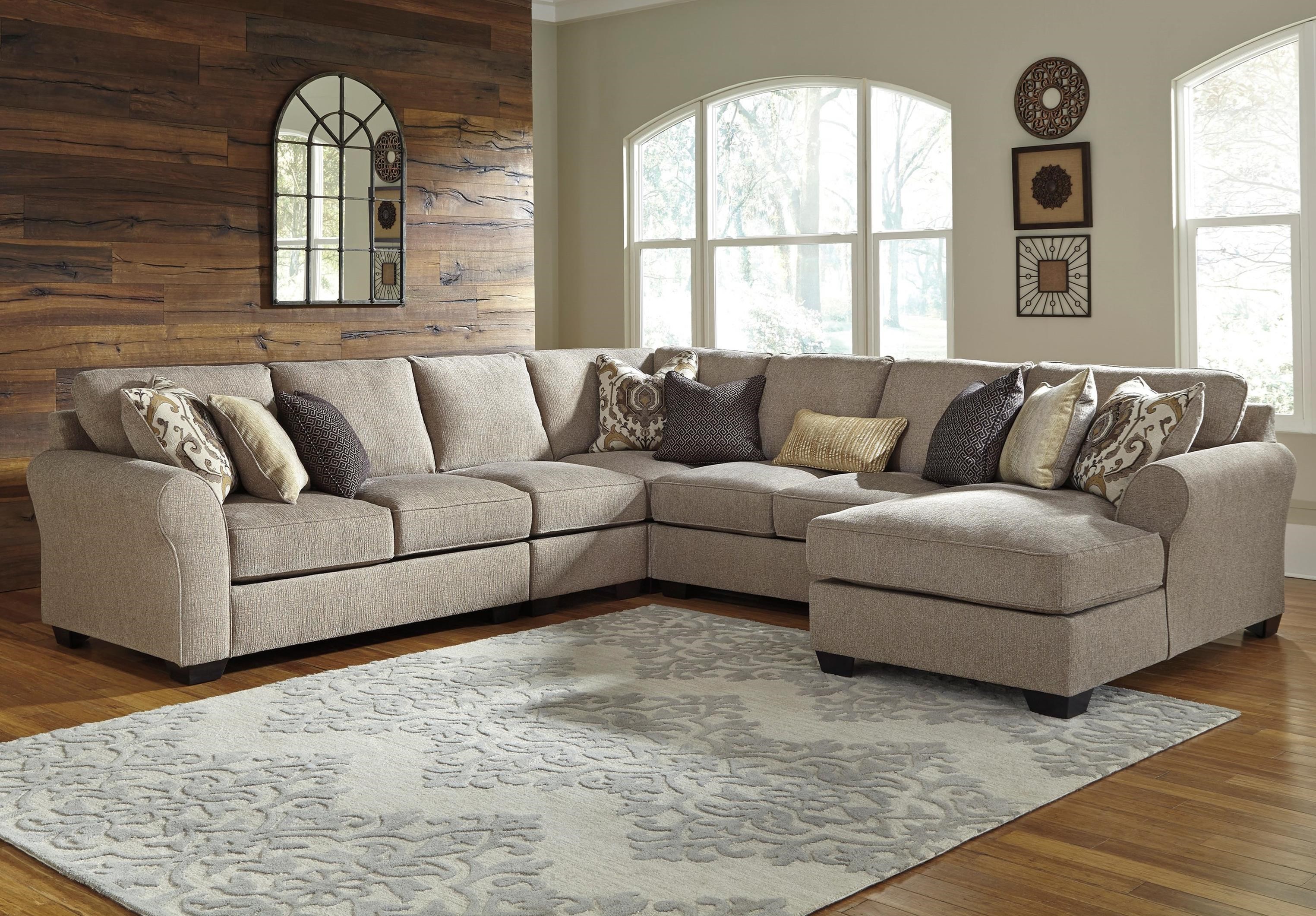 Benchcraft pantomine shop driftwood chaise sectional