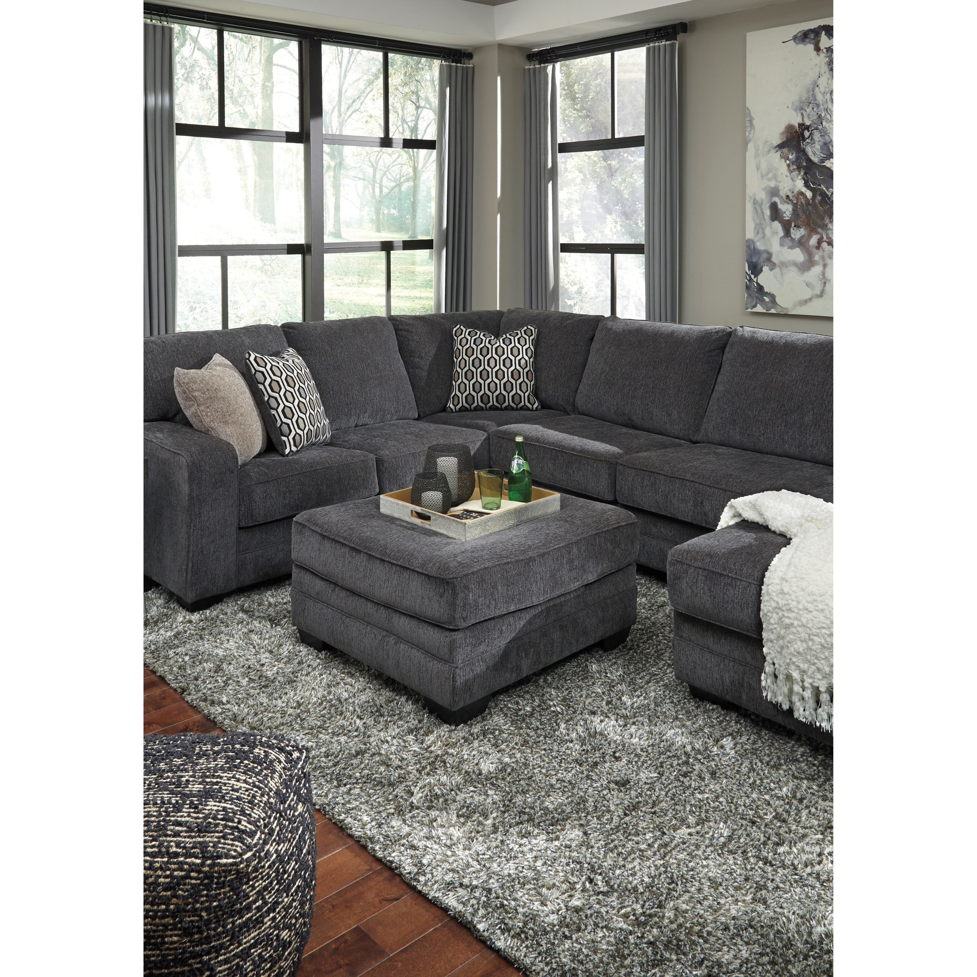 Tracling Oversized Accent Ottoman