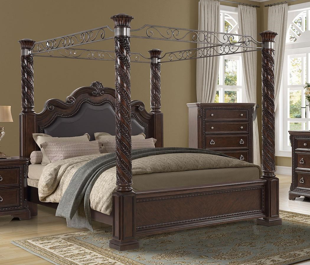 Full size canopy shop bed ashley furniture