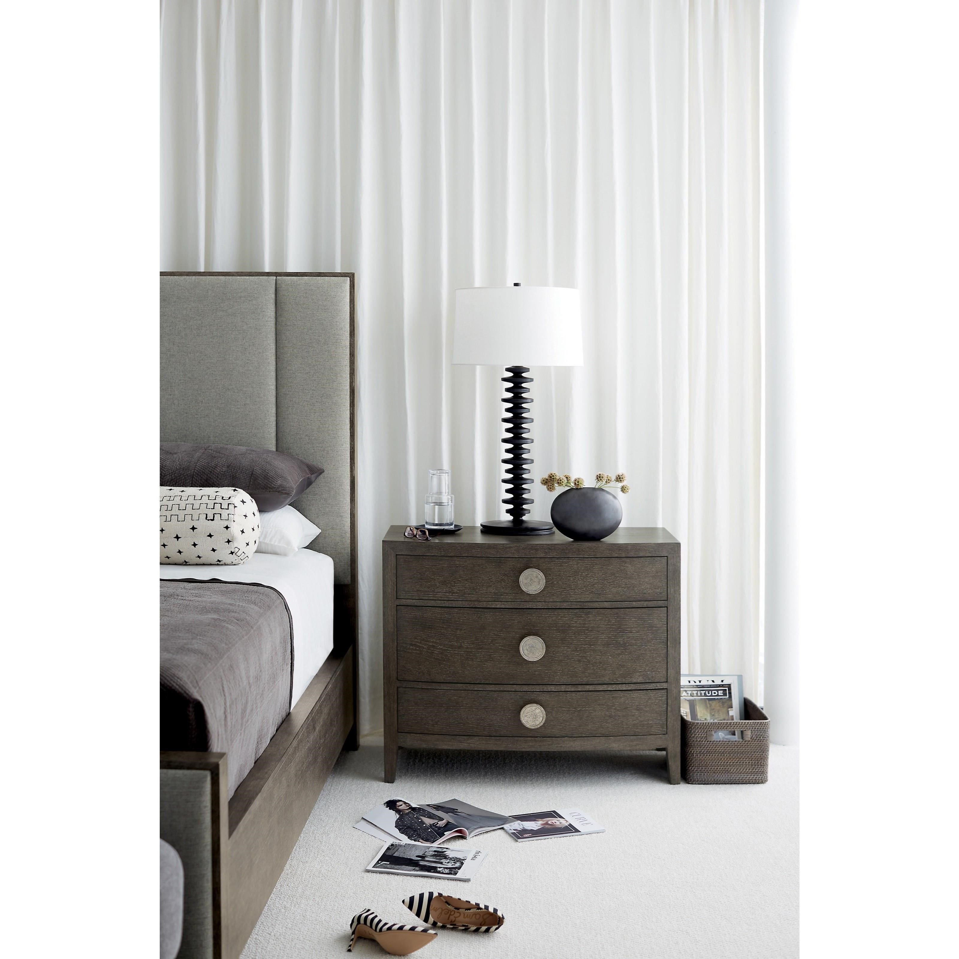 Linea upholstered sales panel bed