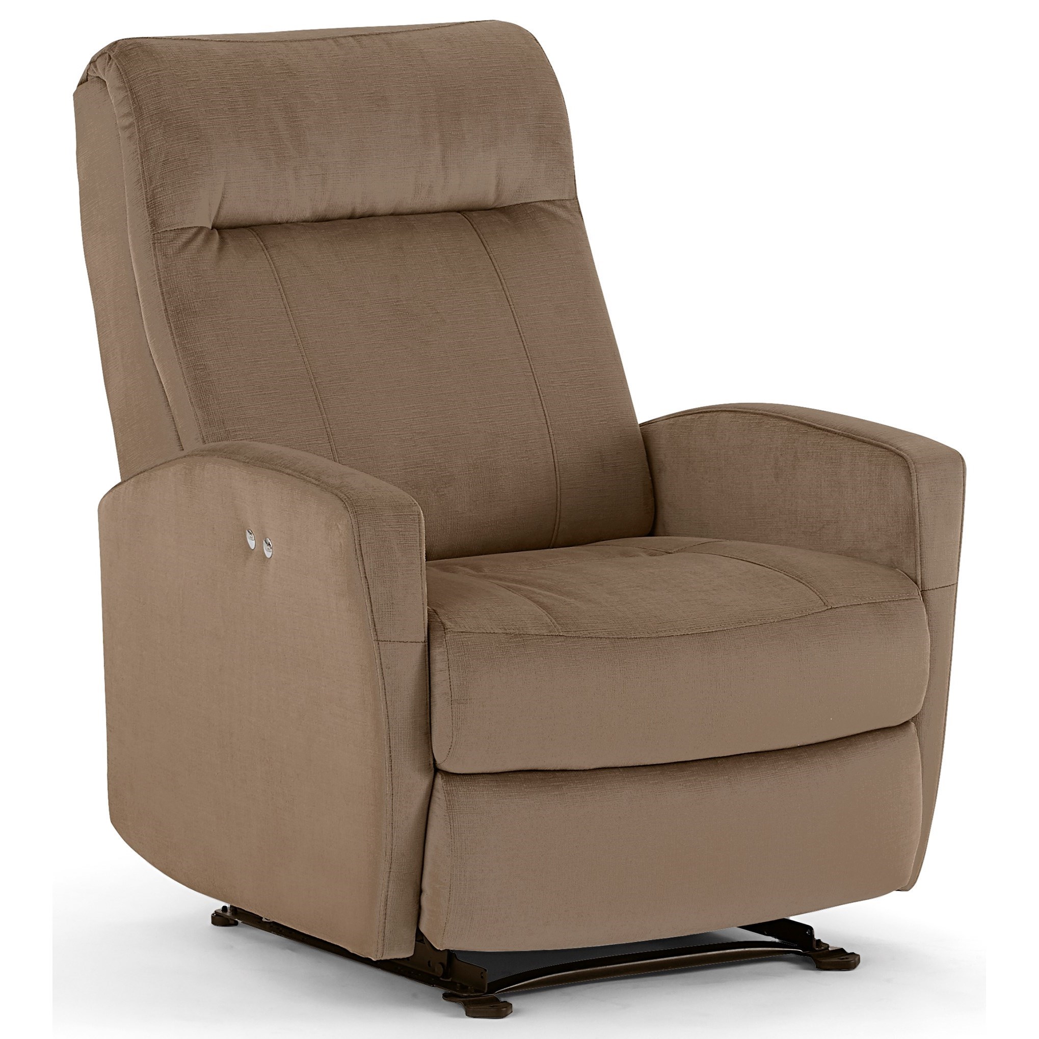 Small scale cheap leather recliner