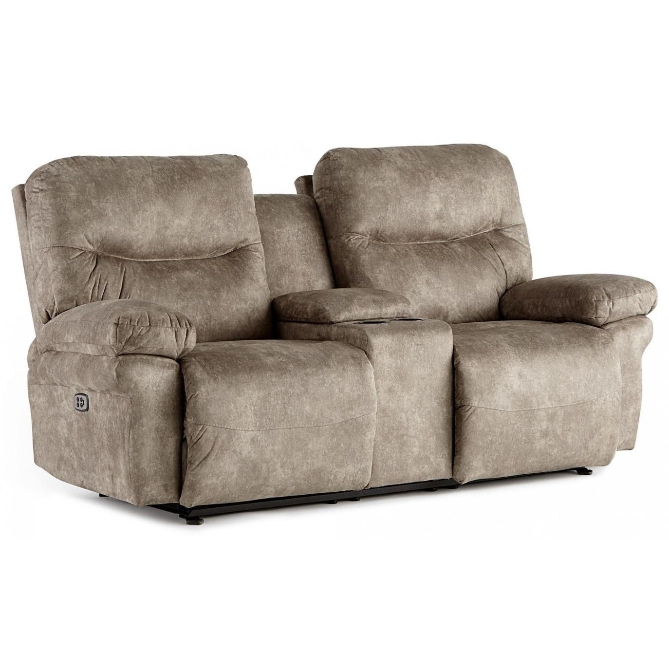 Electric reclining loveseat with console shop
