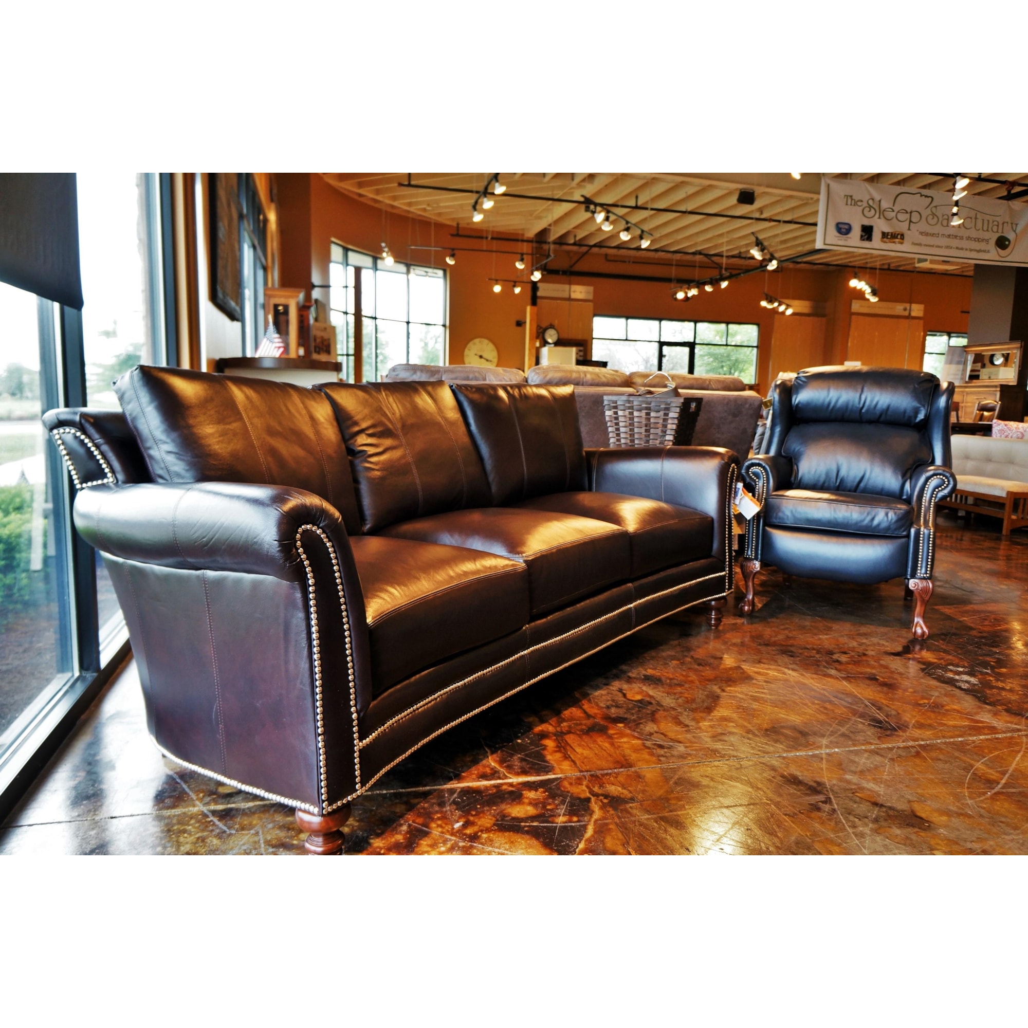 Bradington Young Richardson 86695 Richardson Stationary Sofa Mueller Furniture Uph