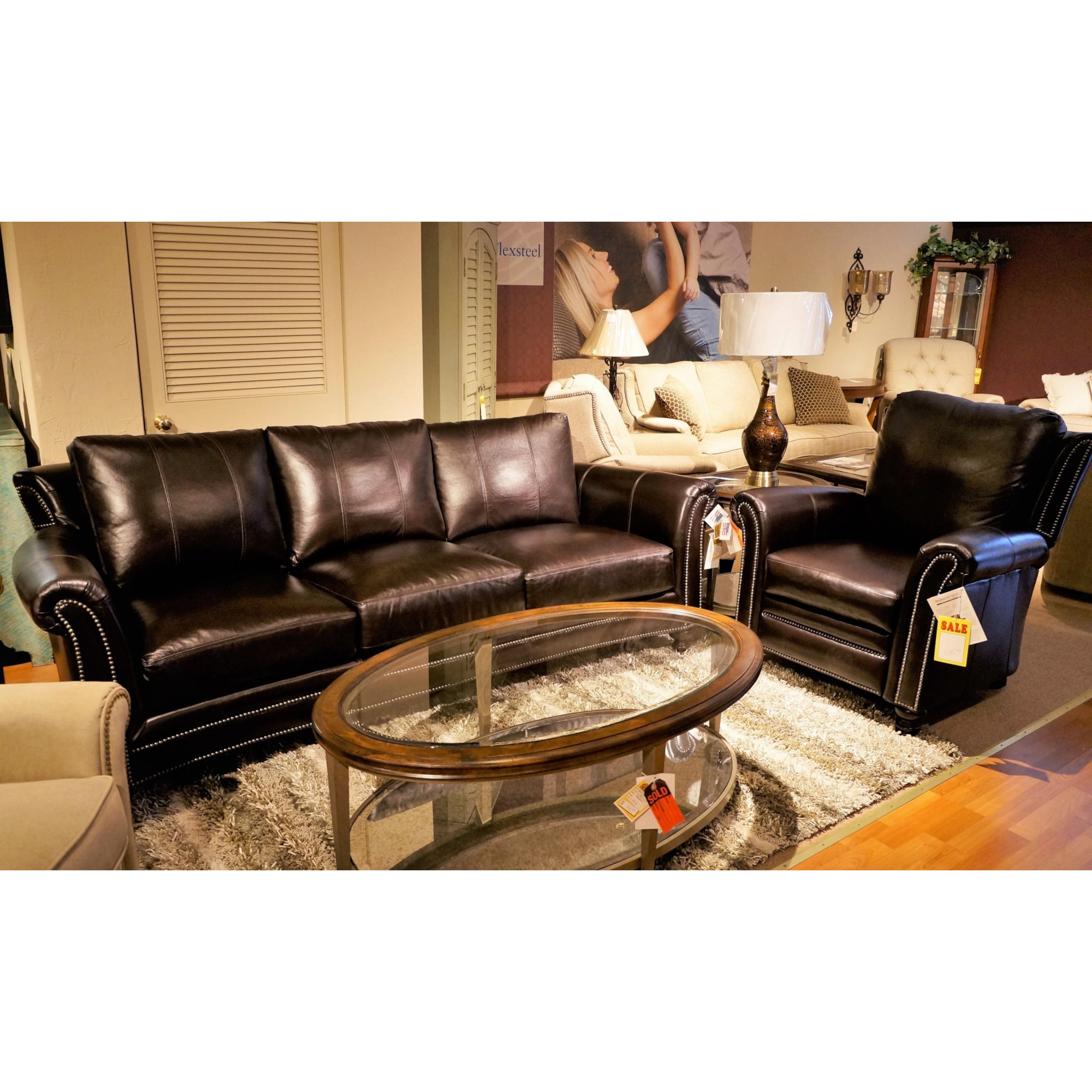 Bradington Young Richardson 86695 Richardson Stationary Sofa Mueller Furniture Uph