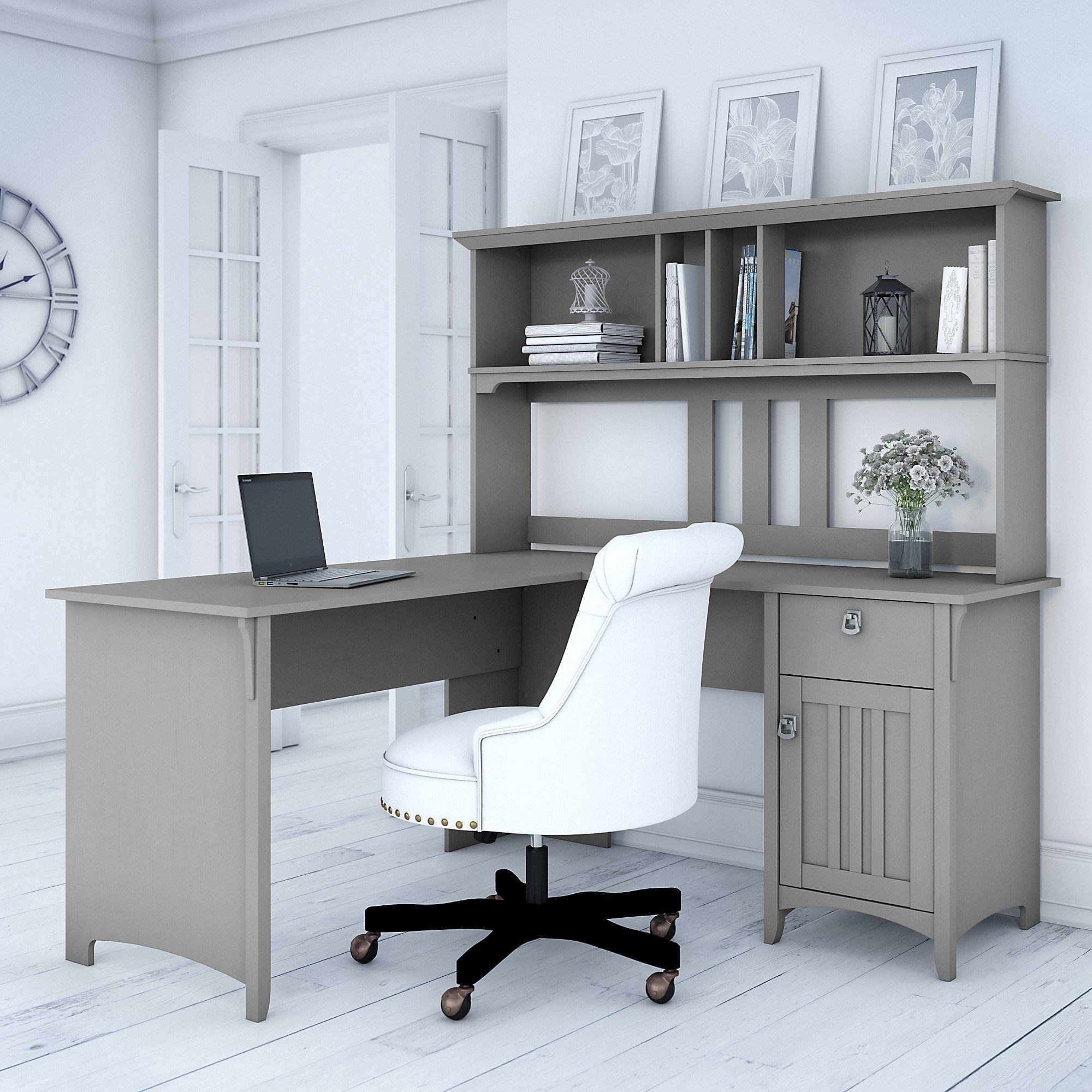 Bush salinas l store shaped desk