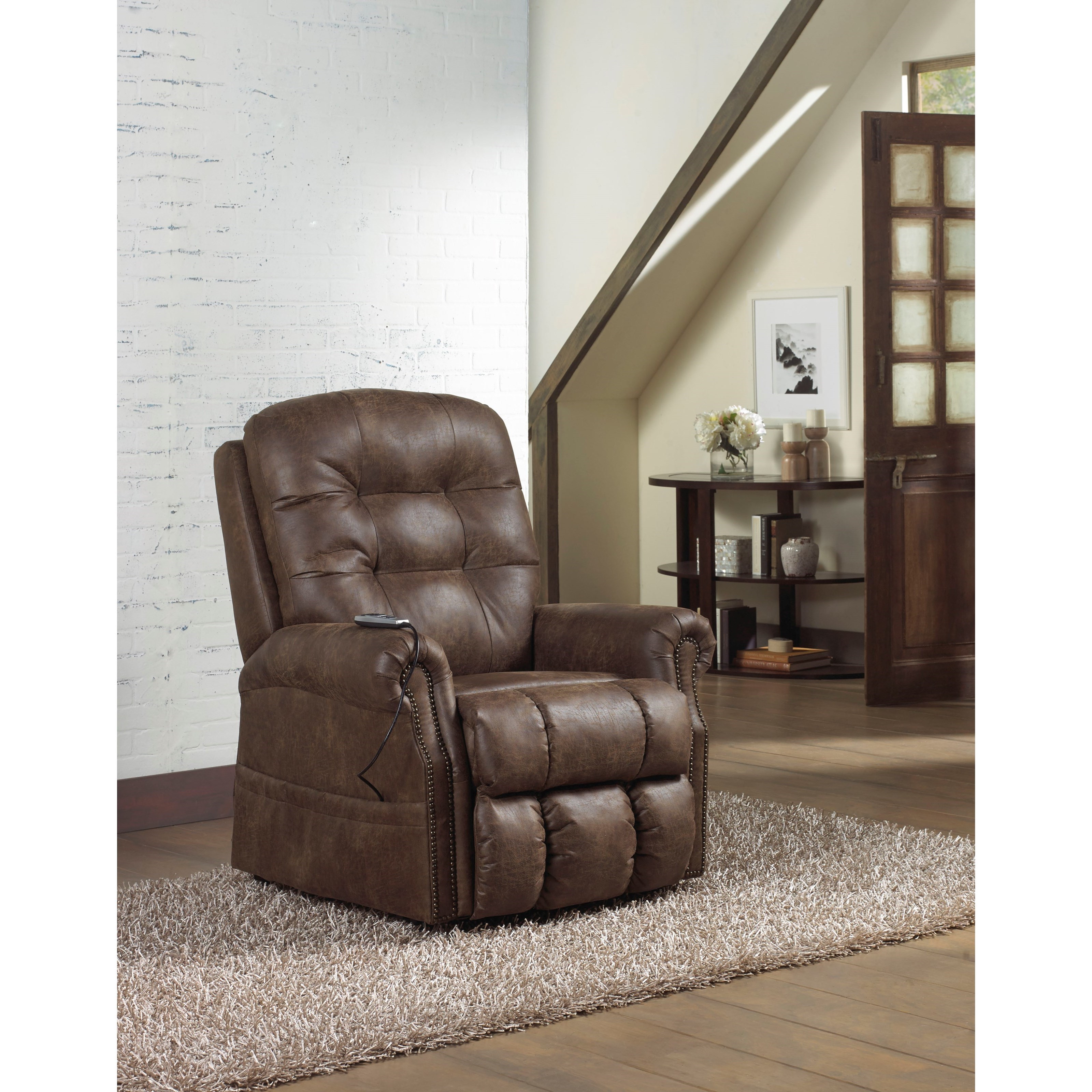 Catnapper ramsey power lift lay flat recliner with heat & new arrivals massage