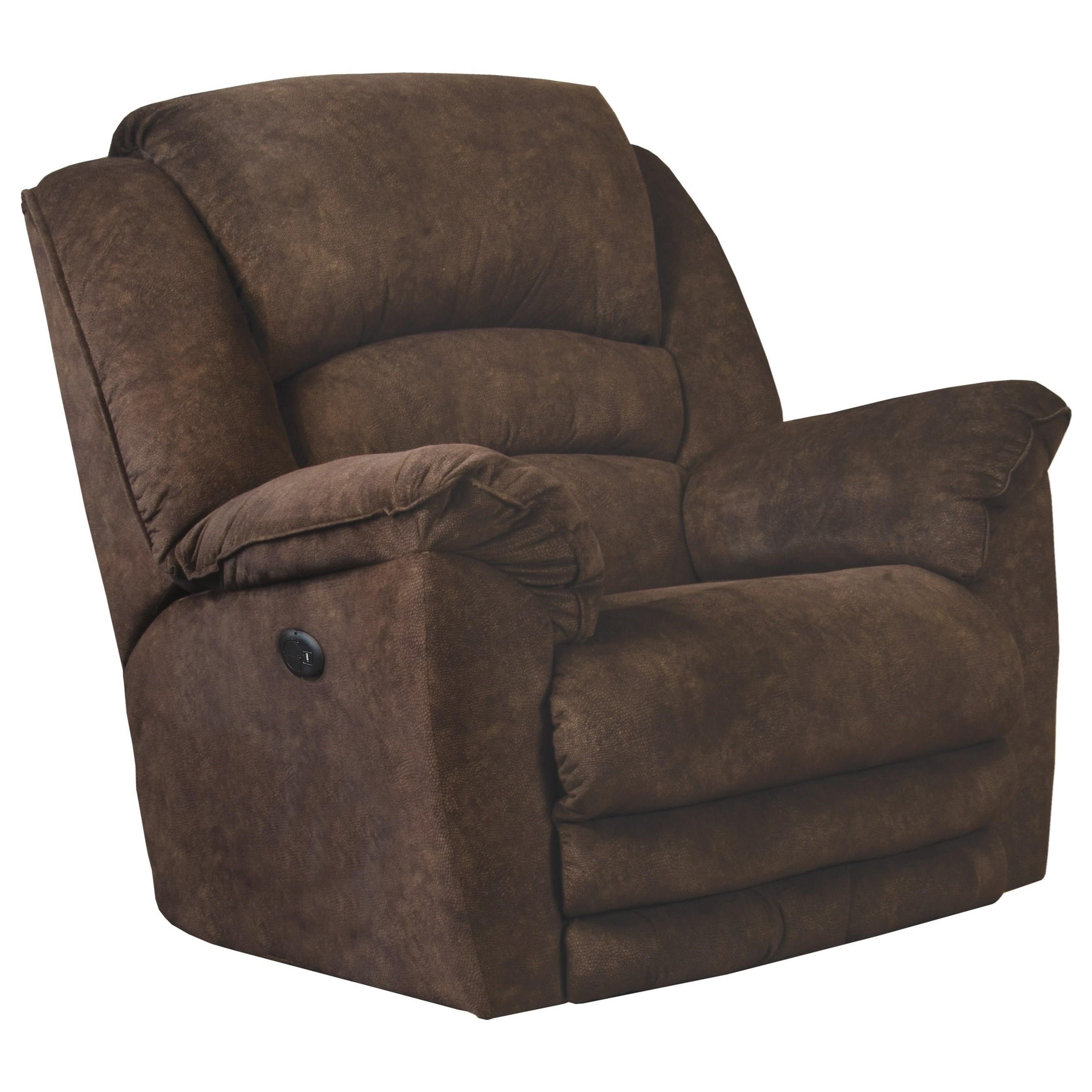 Recliner chair with extra long shop footrest