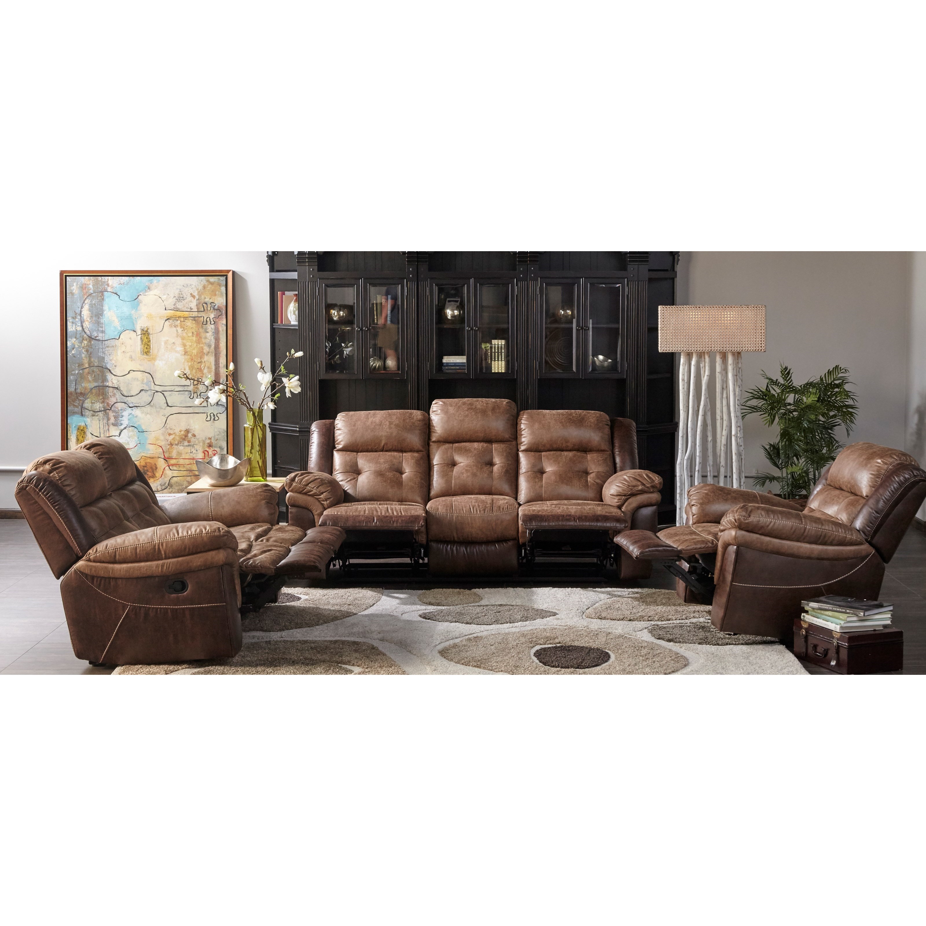Cheers XW5156M 1311602 Dual Manual Motion Loveseat Dunk Bright Furniture Reclining Loveseats