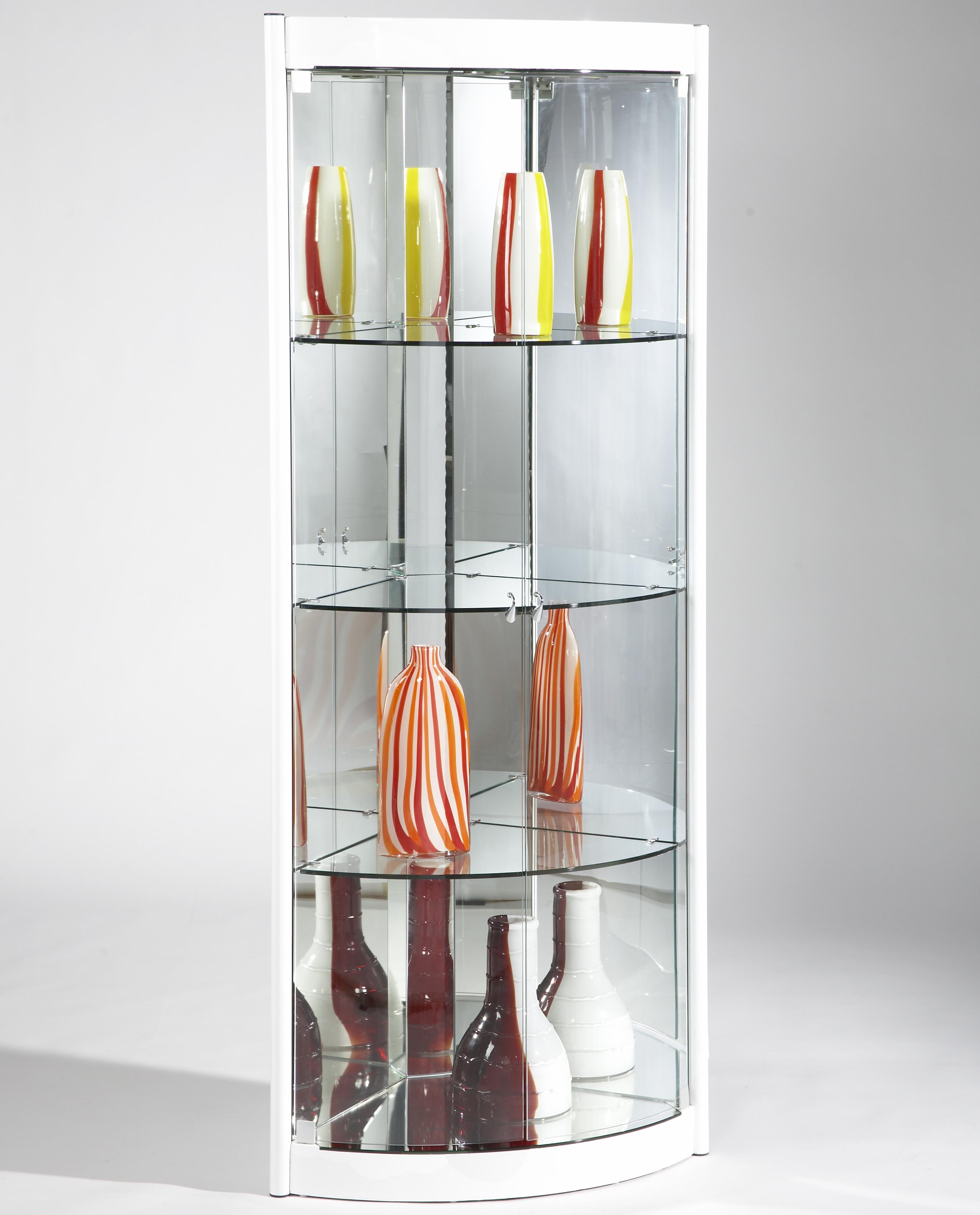 Triangle hot sale curio cabinet
