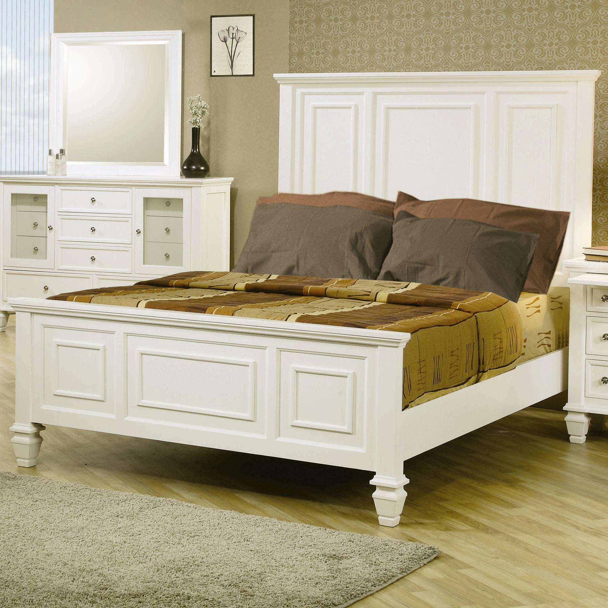 Large headboard queen sales bed