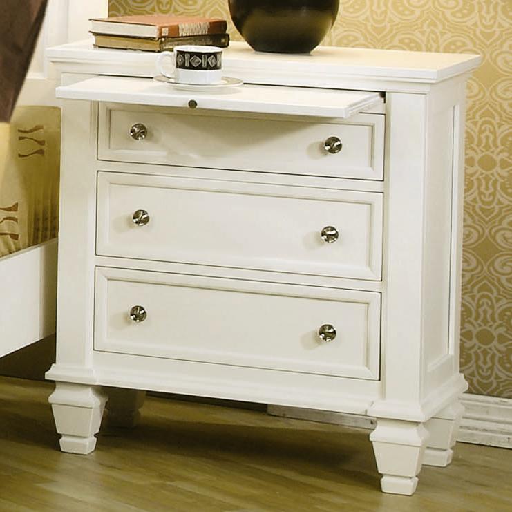 Coaster Sandy Beach 201302 Night Stand with 3 Drawers A1