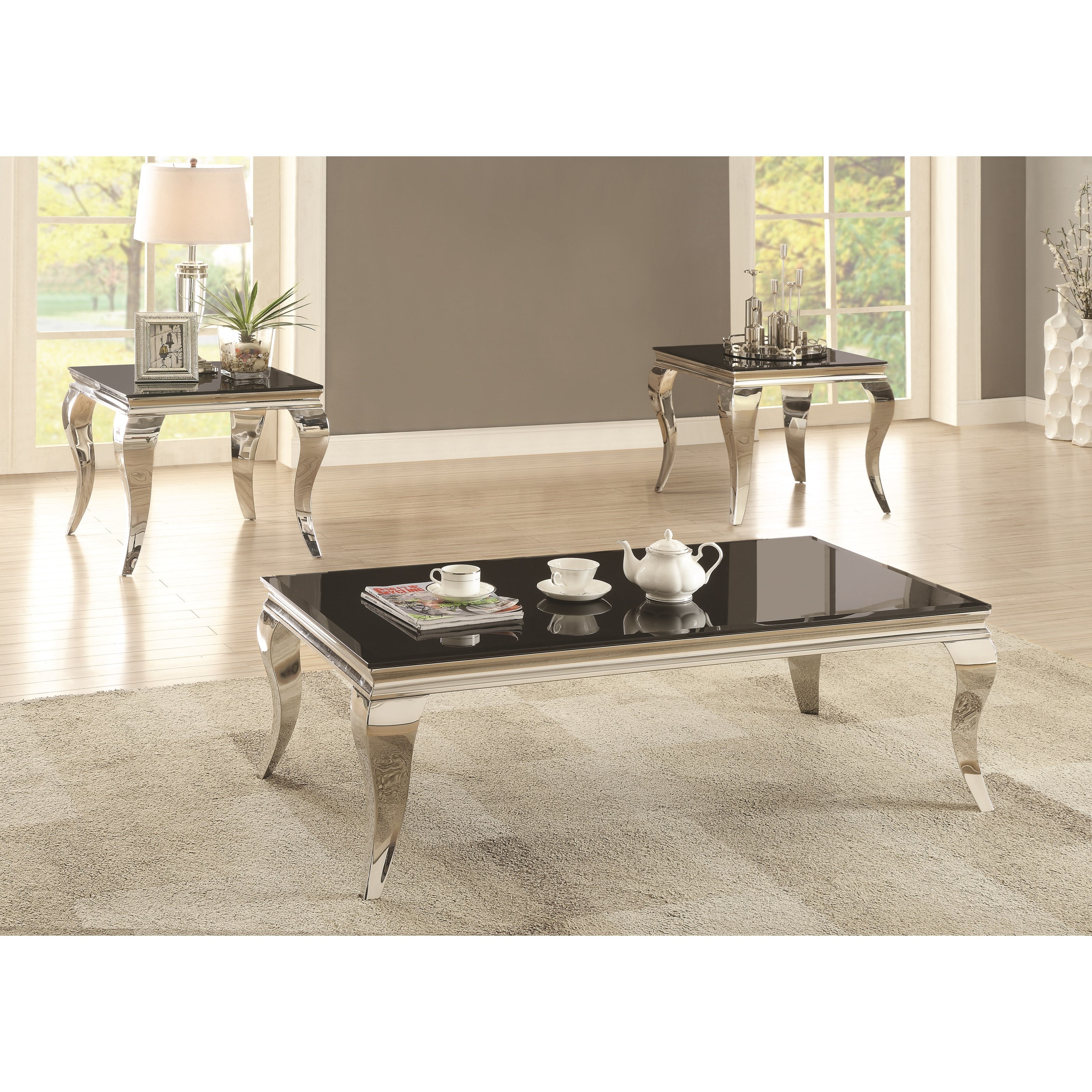 Queen anne coffee table hot sale set