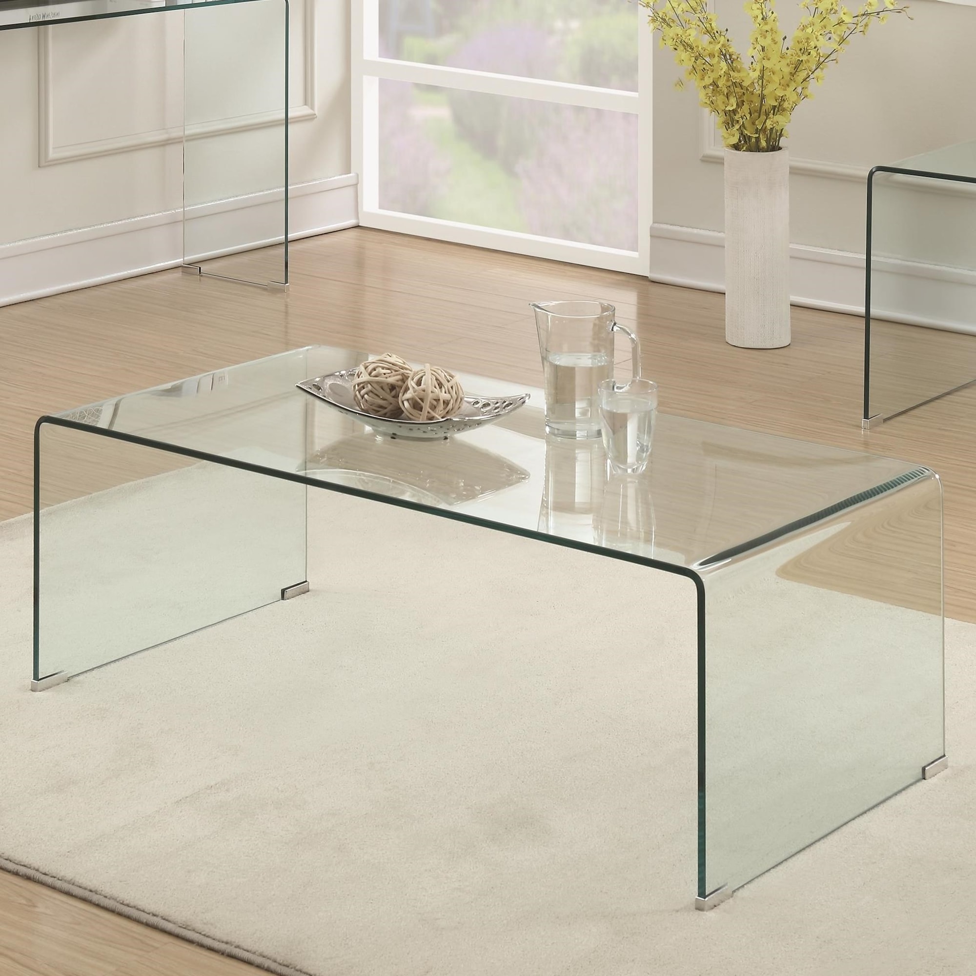 Coaster 70532 705328 Clear Acrylic Coffee Table Value City Furniture