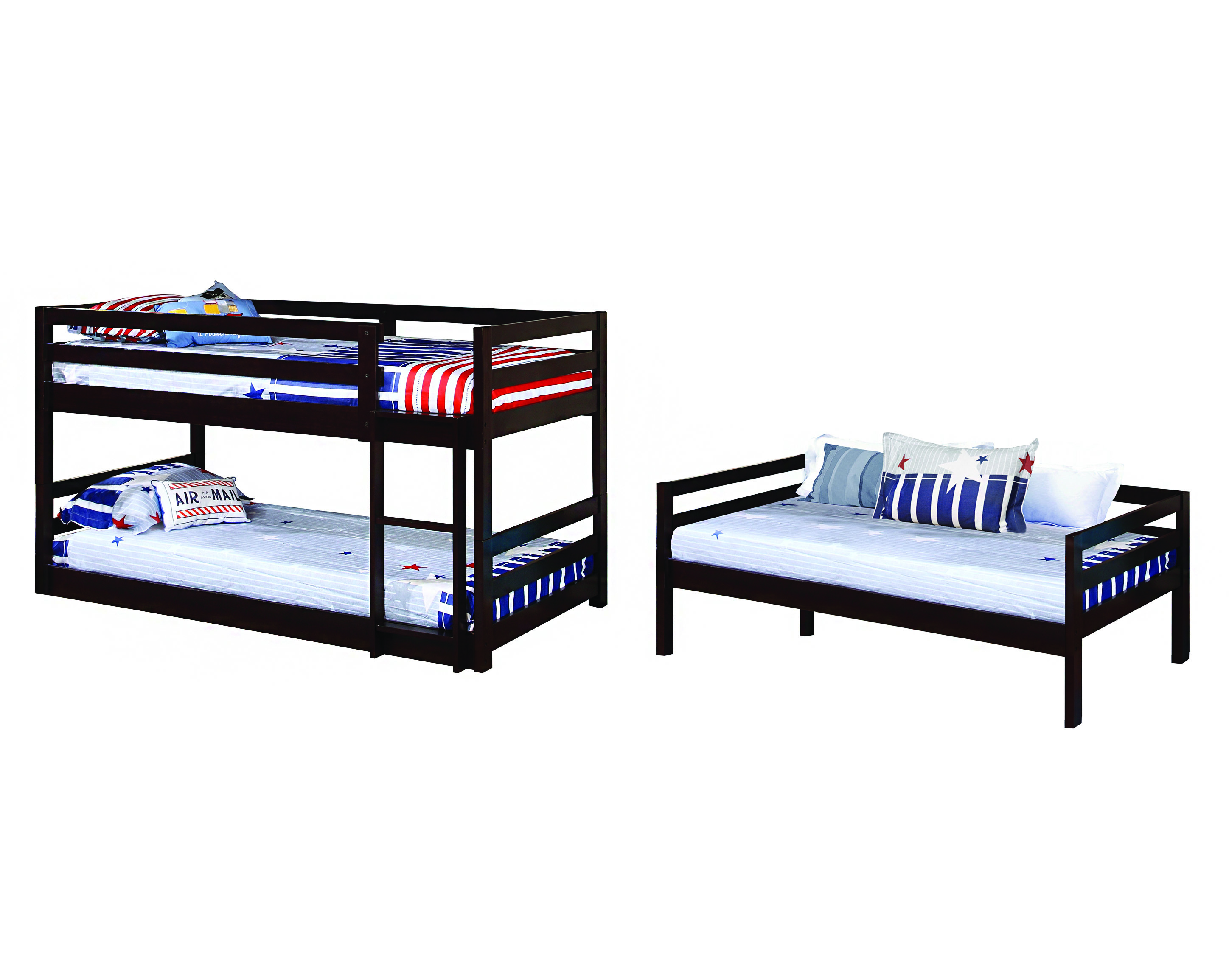 Coaster Bunks 400302 Triple Layer Bunk Bed A1 Furniture