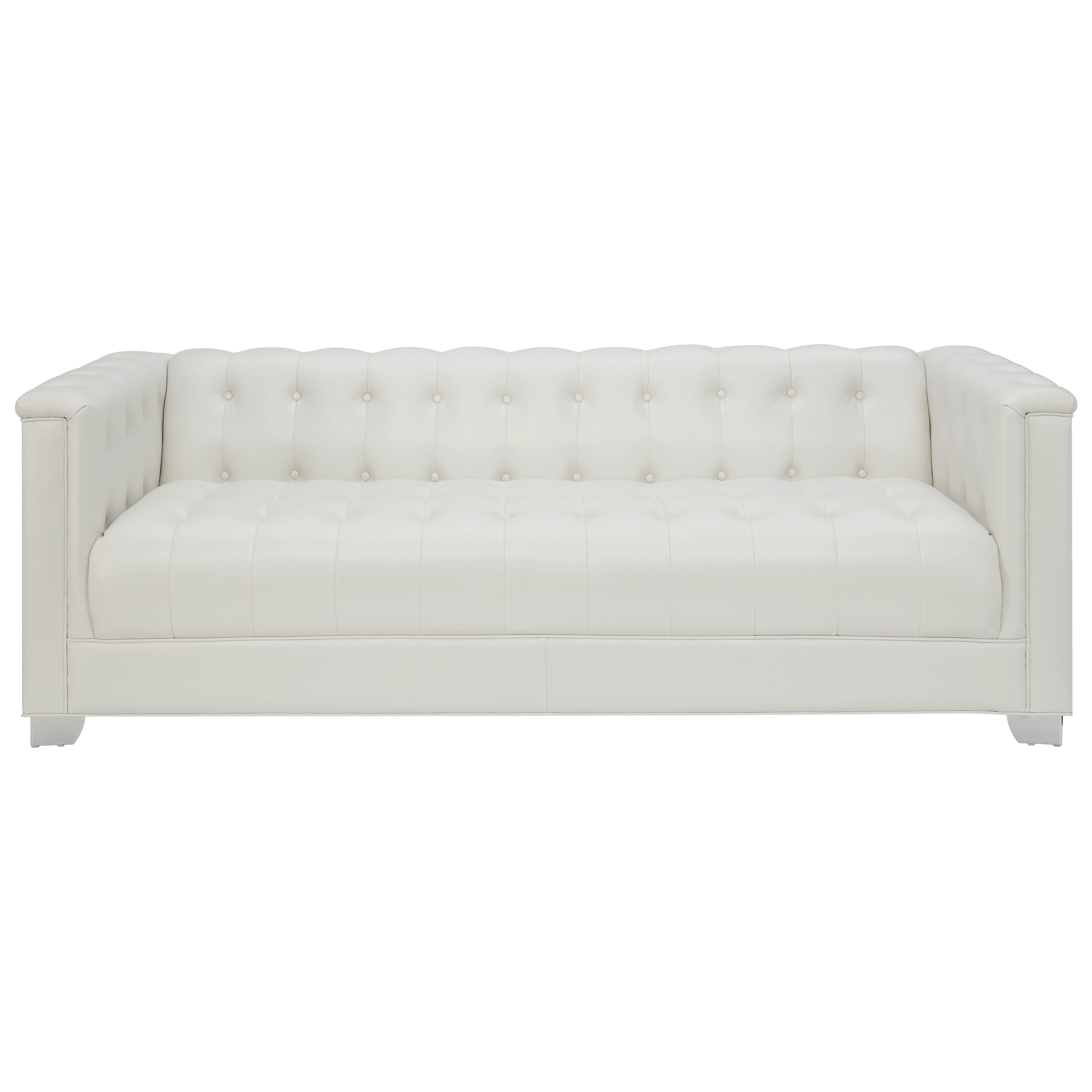 Chaviano contemporary white clearance sofa