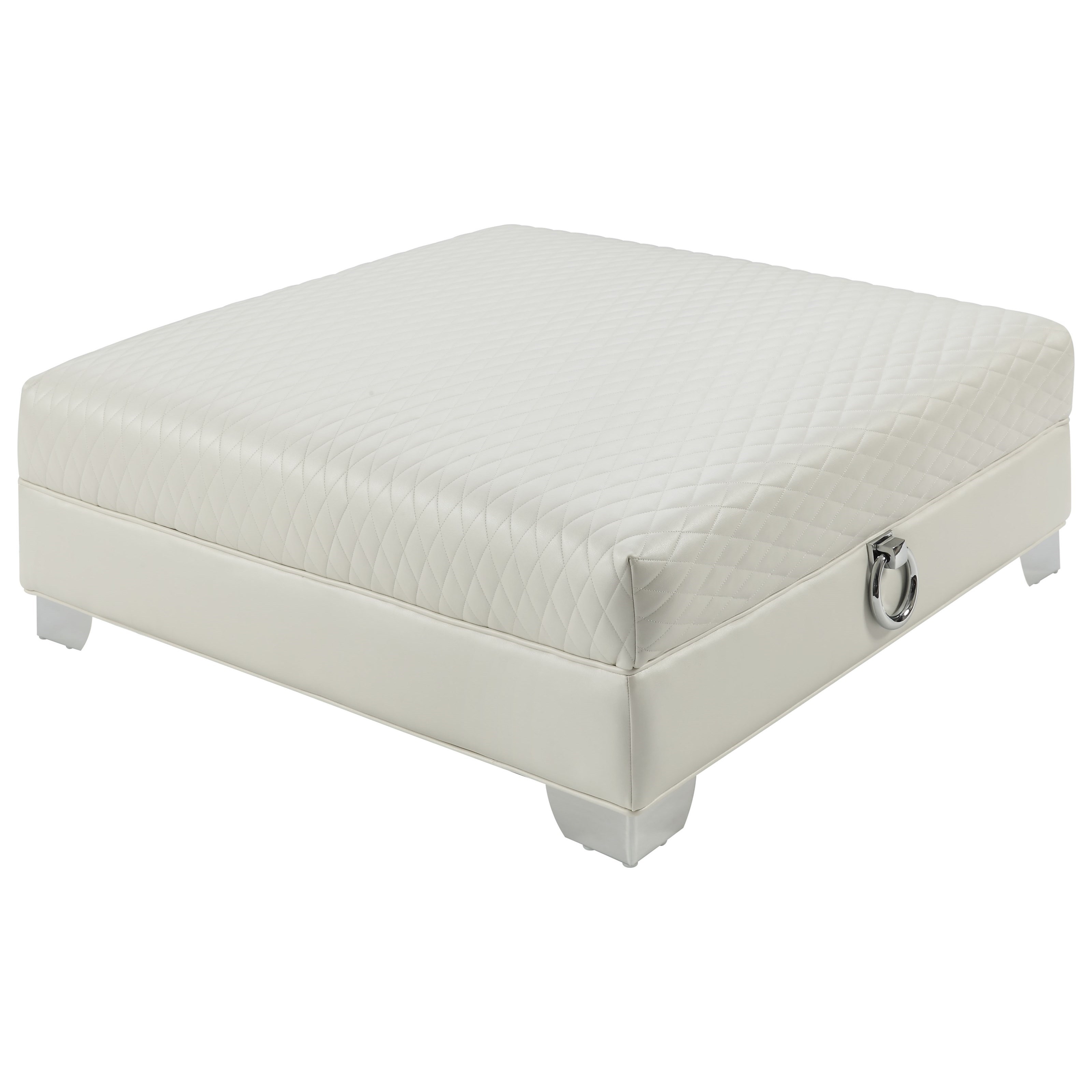 Chaviano pearl white discount living room set