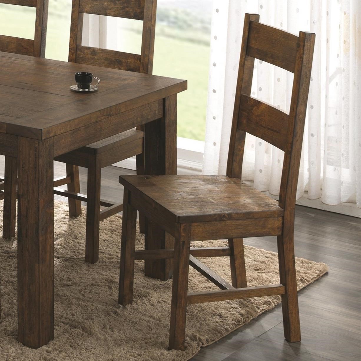 Coaster Coleman 107042 Wooden Dining Chair with Rustic Finish