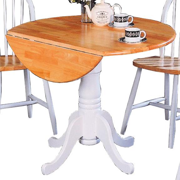 Coaster Damen 4241 Round Pedestal Drop Leaf Table Value City