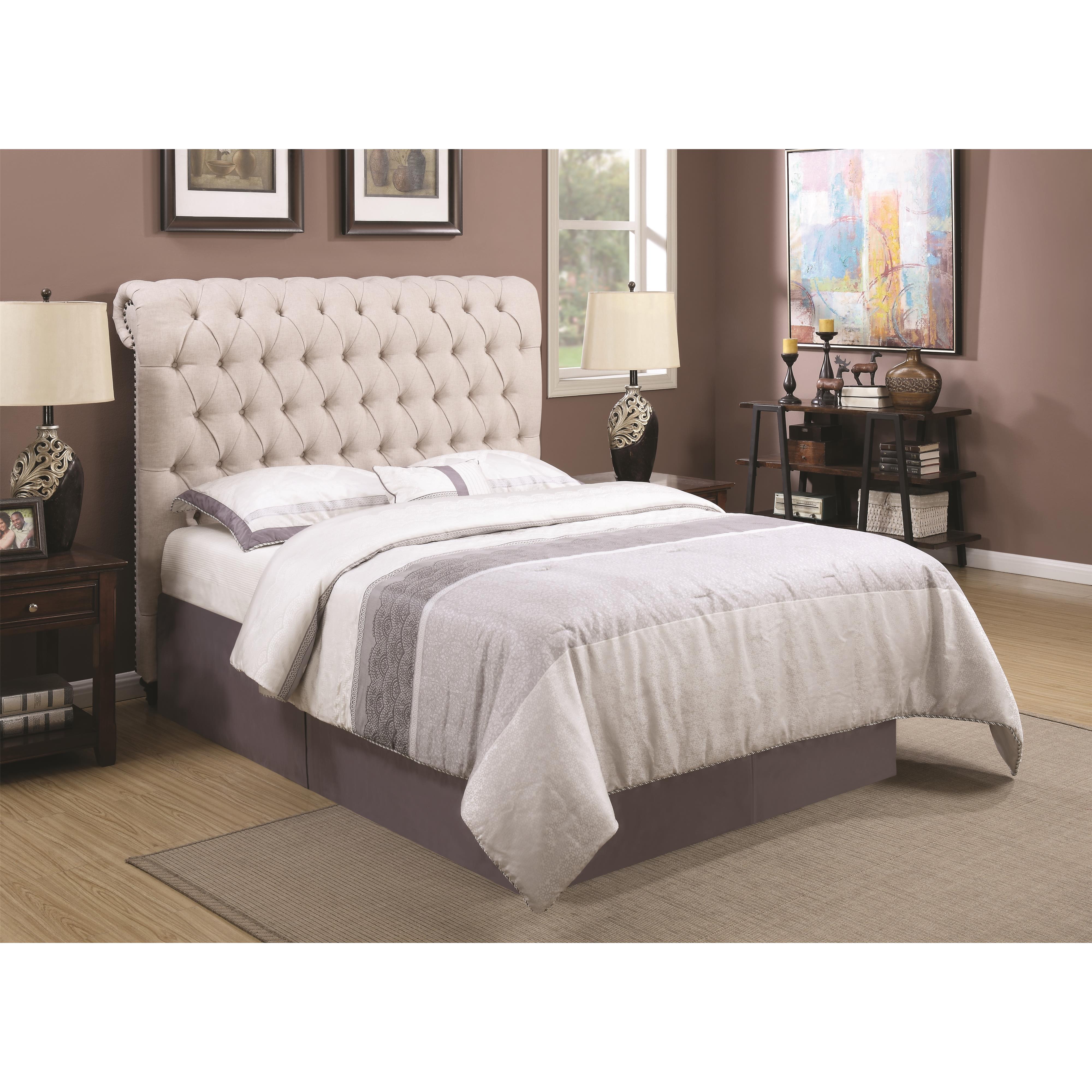 Coaster devon upholstered bed deals