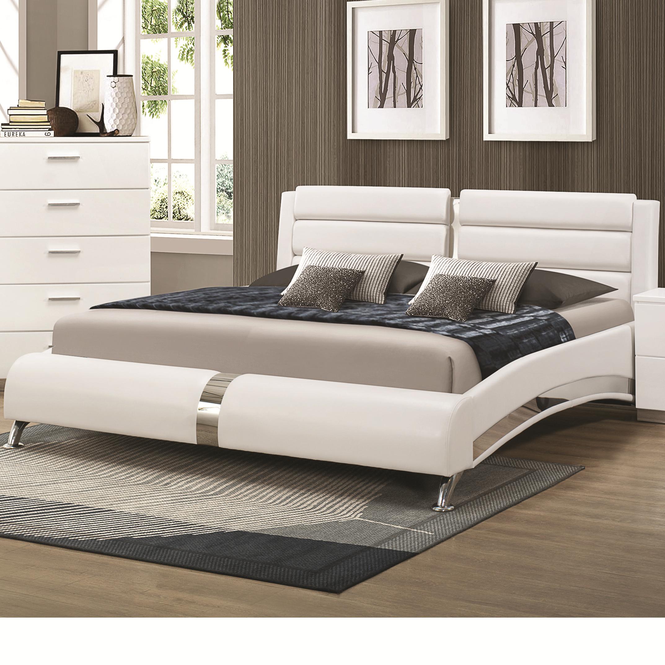 Coaster Felicity 300345KE King Bed with Metallic Accents A1
