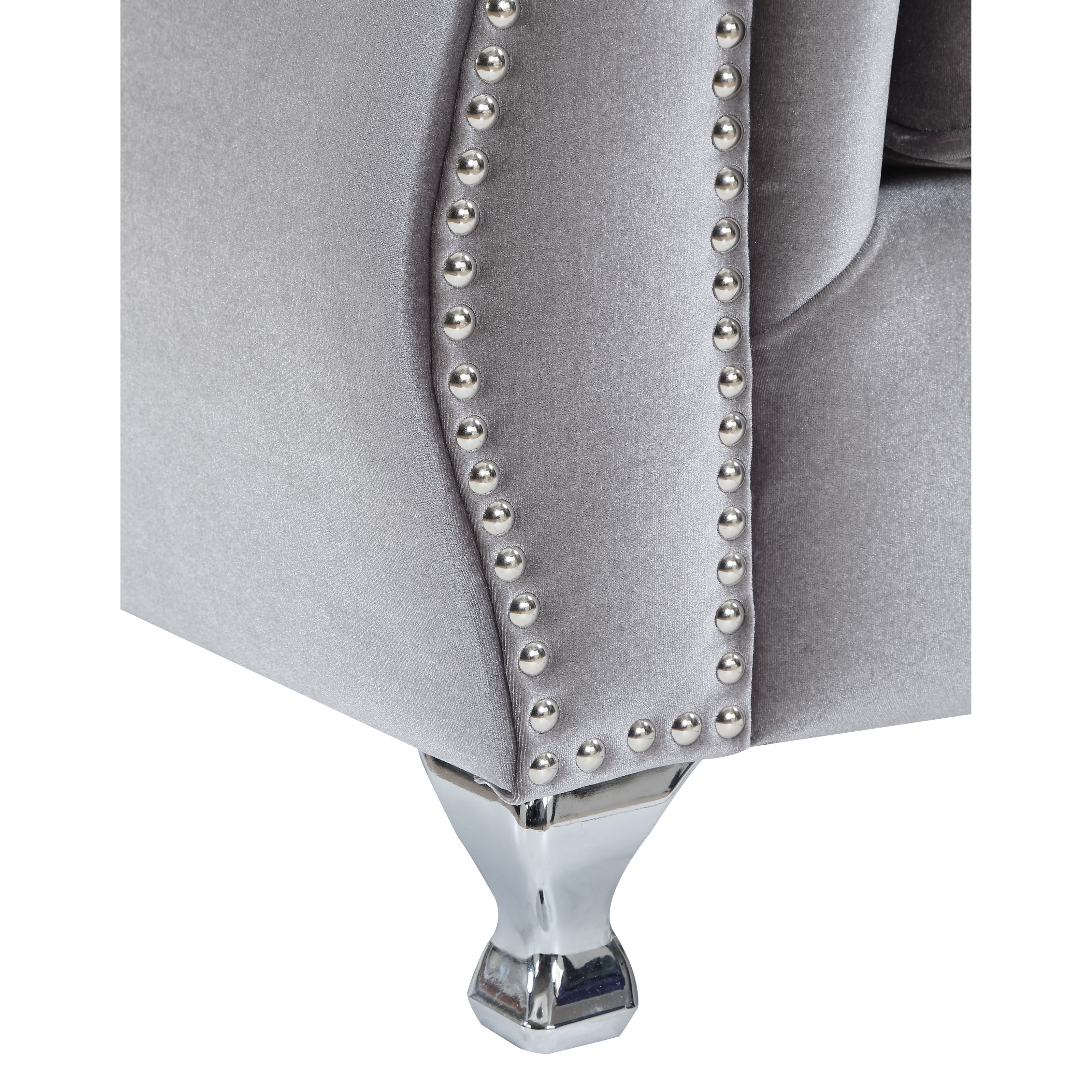 Coaster Frostine 551161 Glamorous Sofa with Crystal Button Tufting